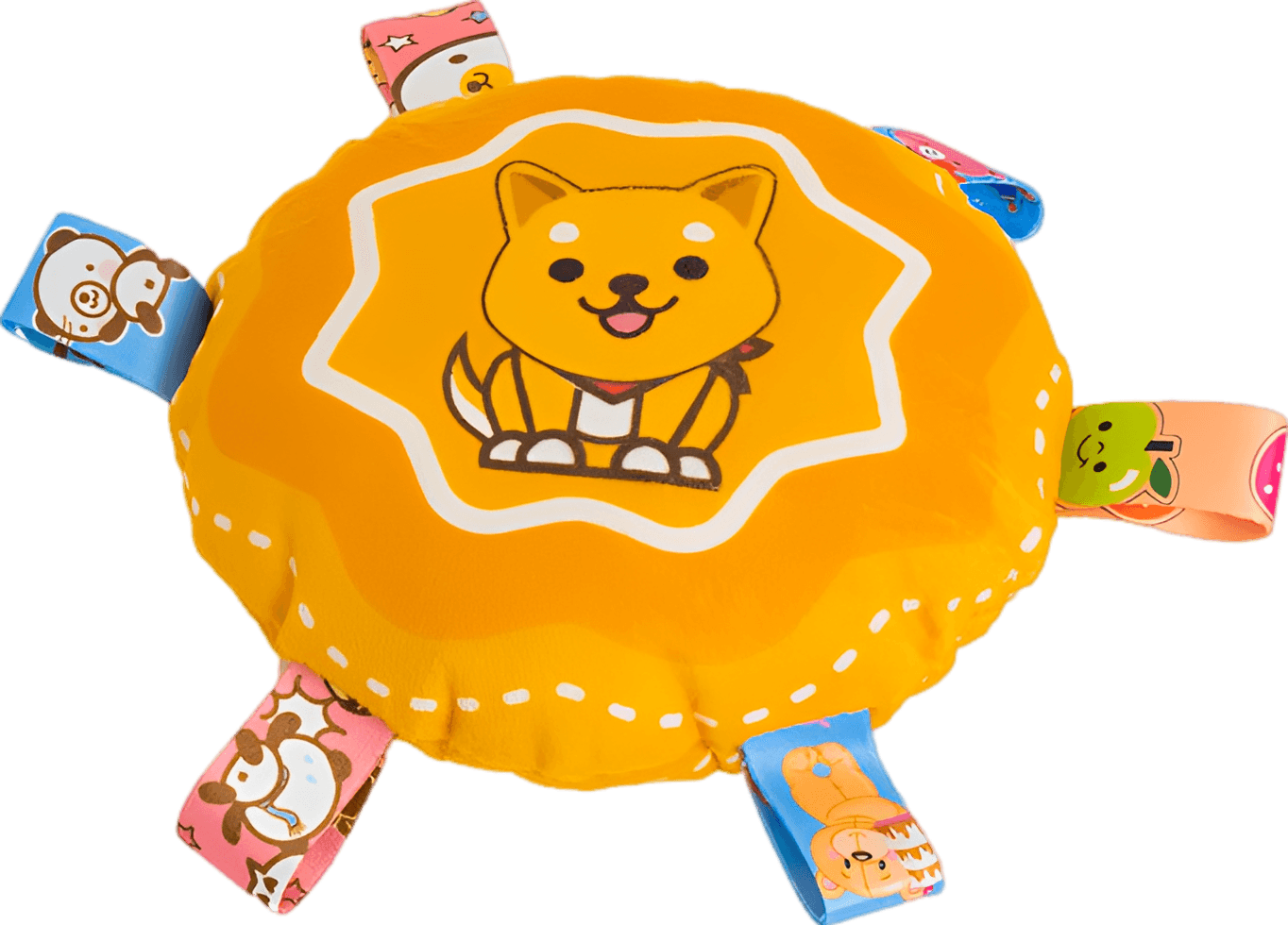 Interactive Plush Flying Disc Dog Toy