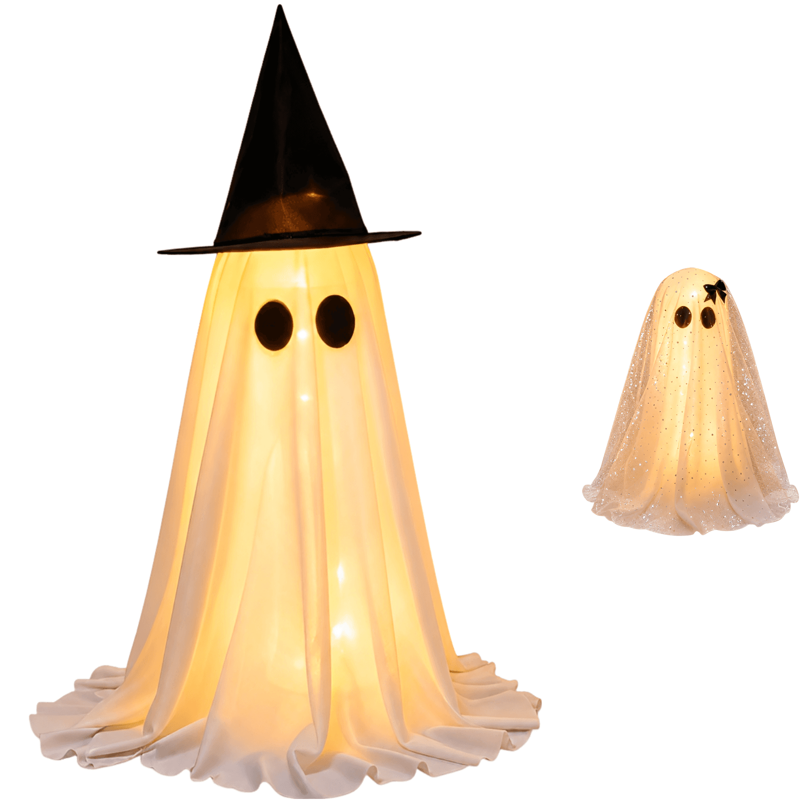 Set of 2 Halloween Ghost Lights