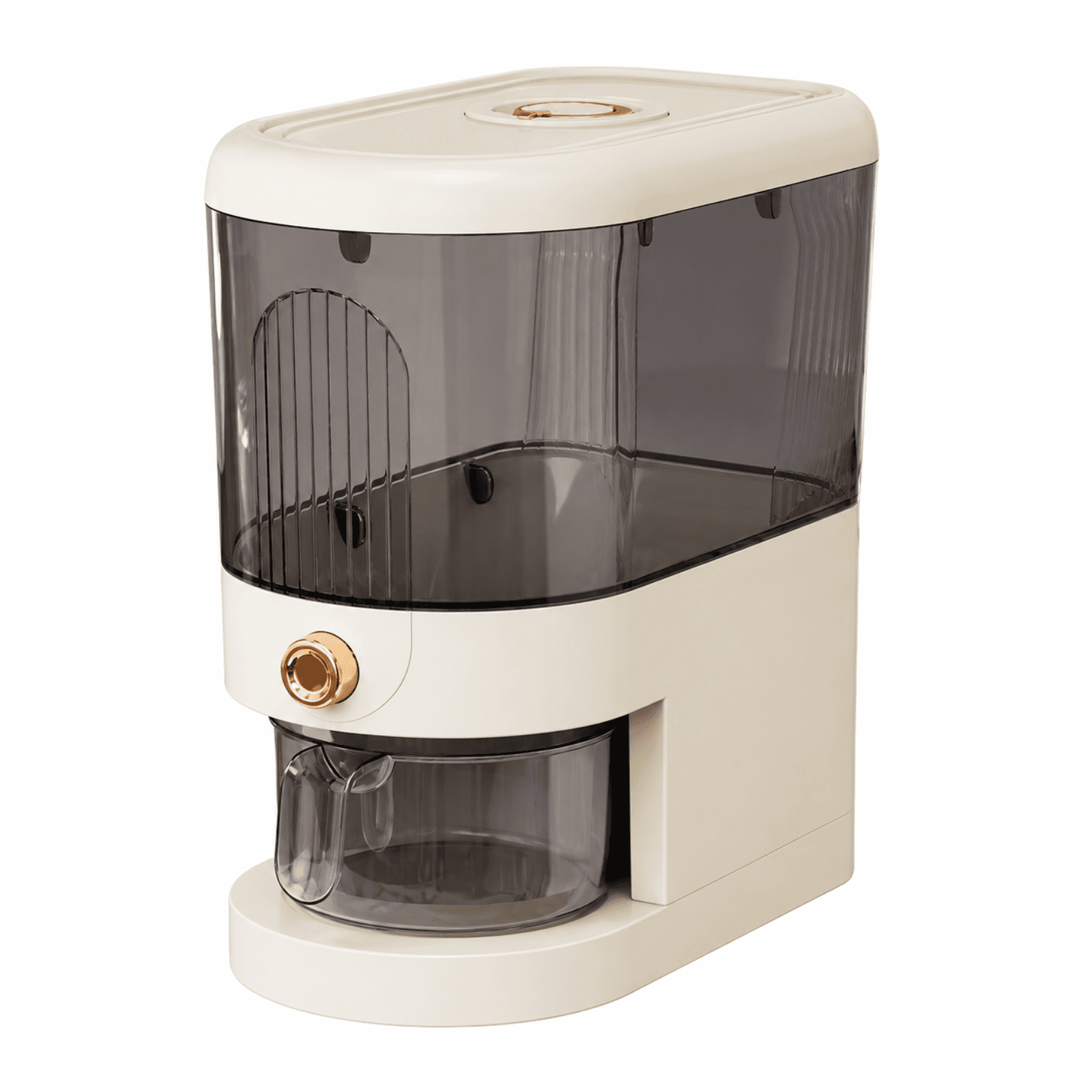 Minimalist Rice Dispenser with Measuring Cup