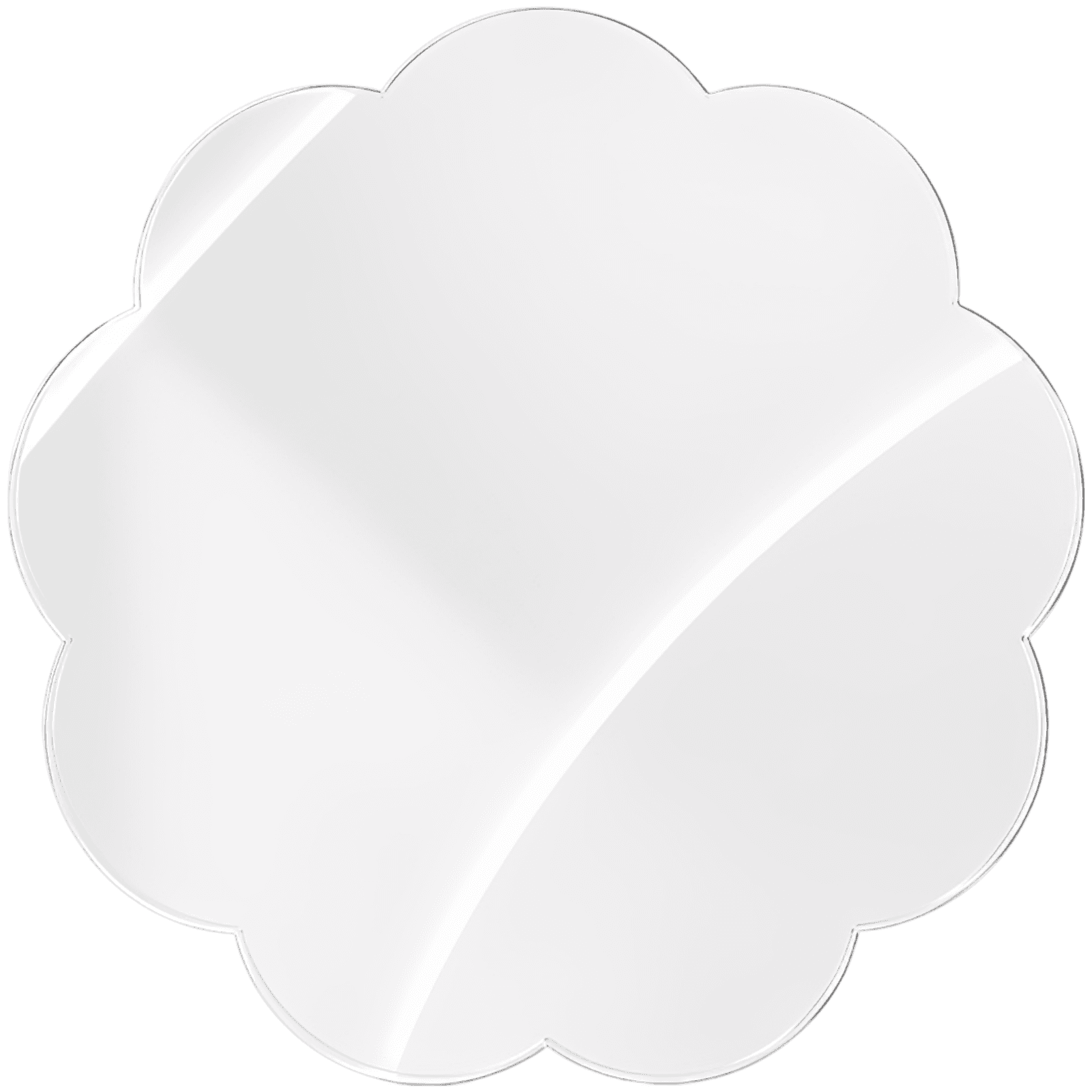 Flower Shape Acrylic Wall Mirror