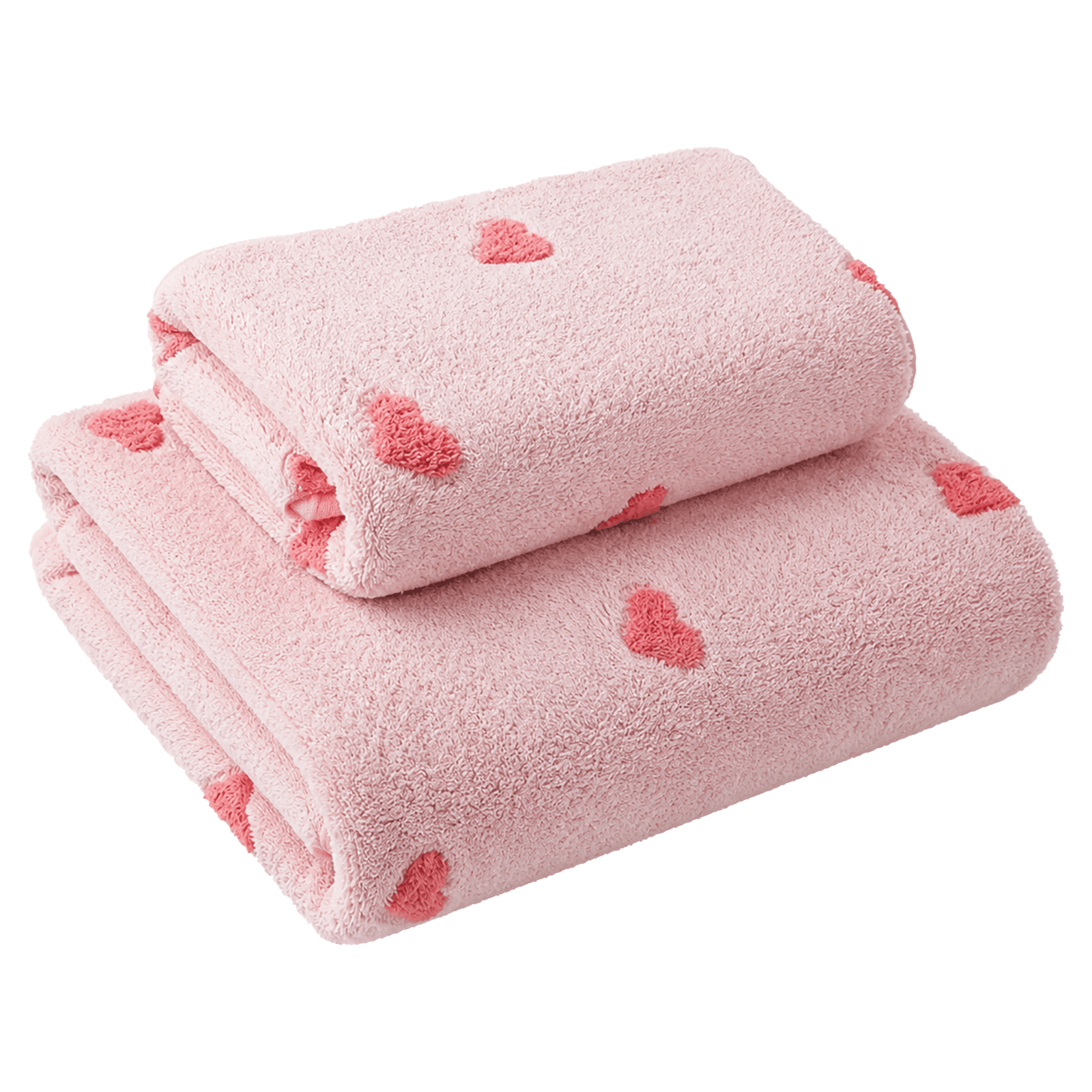 4-Piece Coral Fleece Towel Set