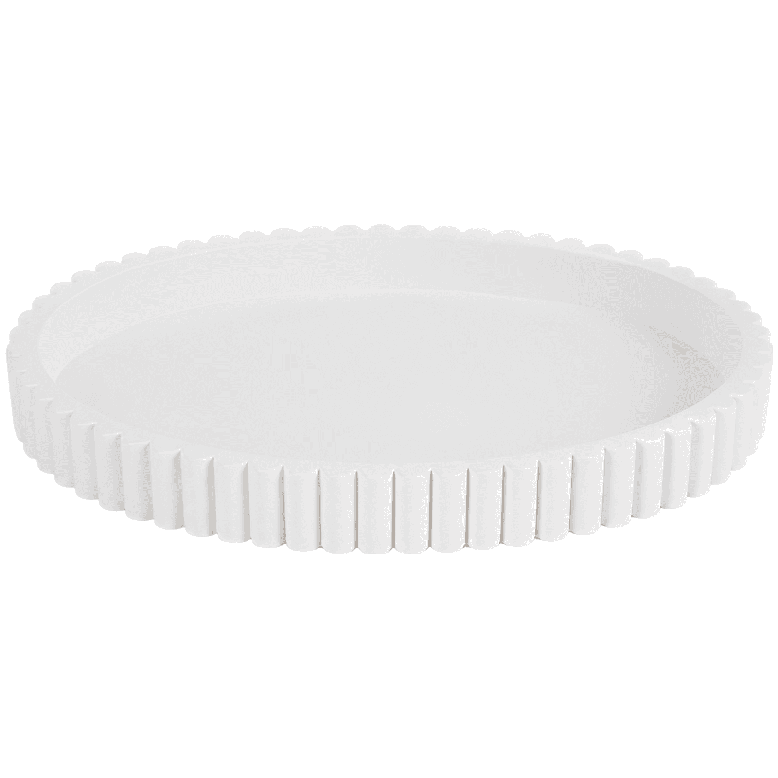 Elegant Scalloped Decorative Tray