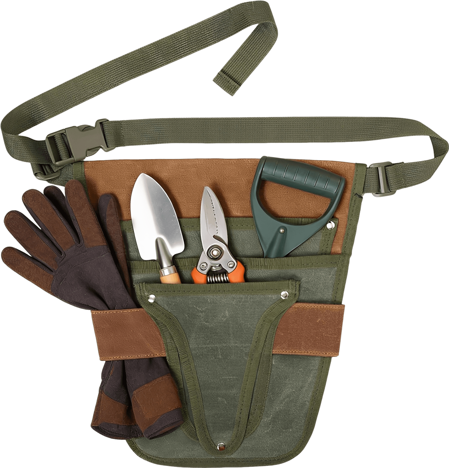 Waxed Canvas Gardening Tool Belt
