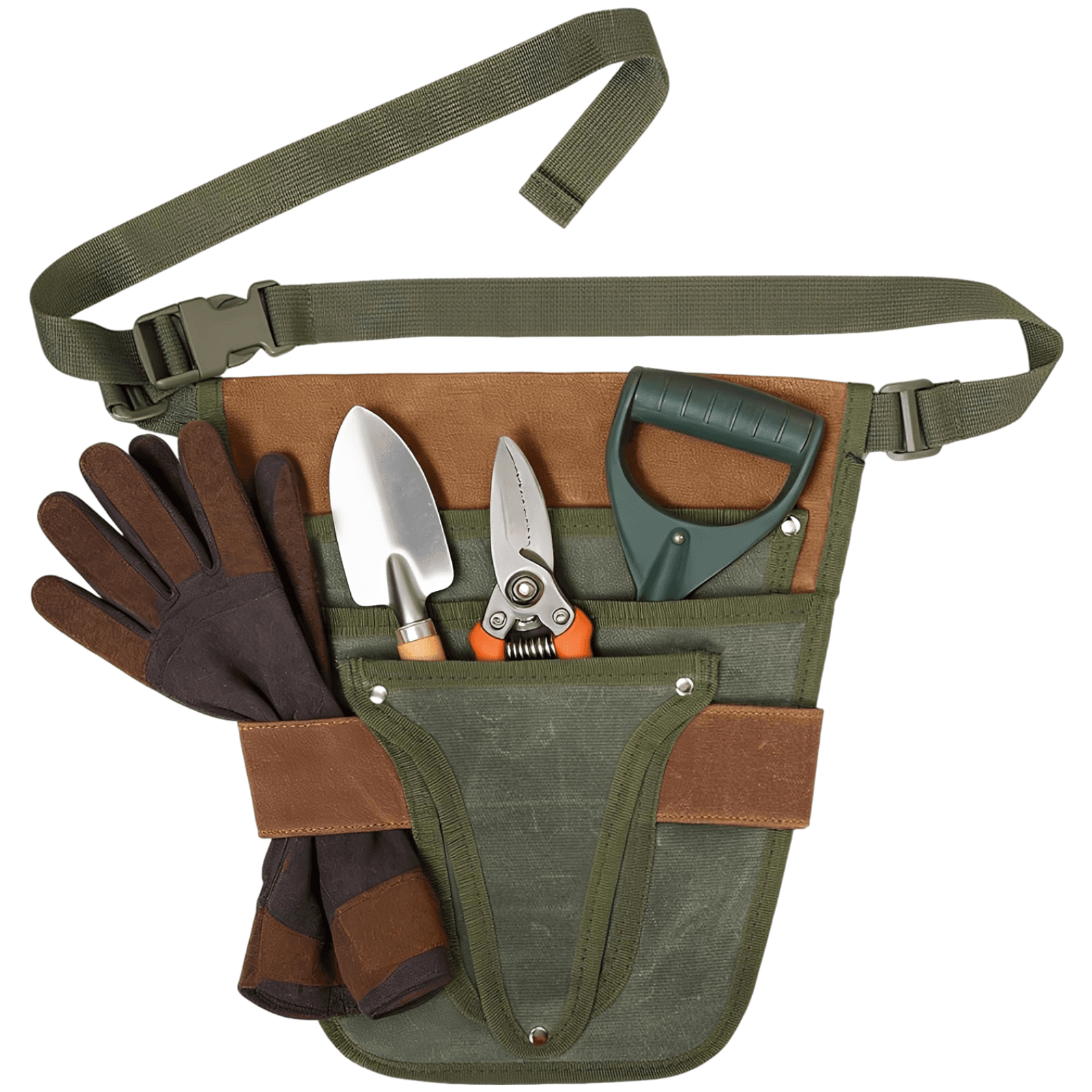 Waxed Canvas Gardening Tool Belt