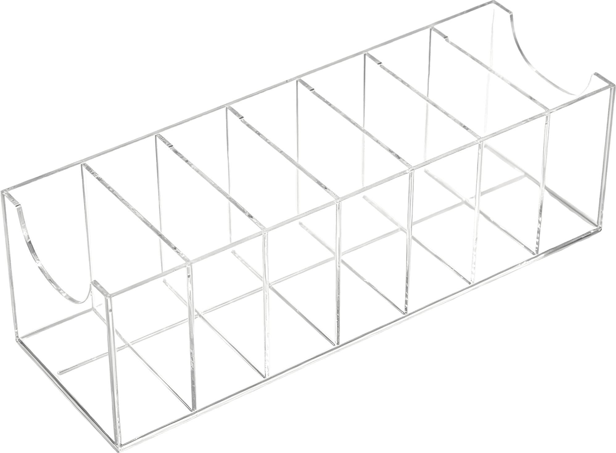 7-Compartment Acrylic Belt Organizer