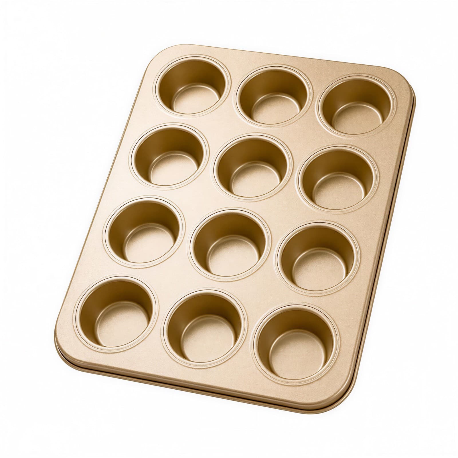 Premium Gold Nonstick 12-Cup Muffin Pan Set