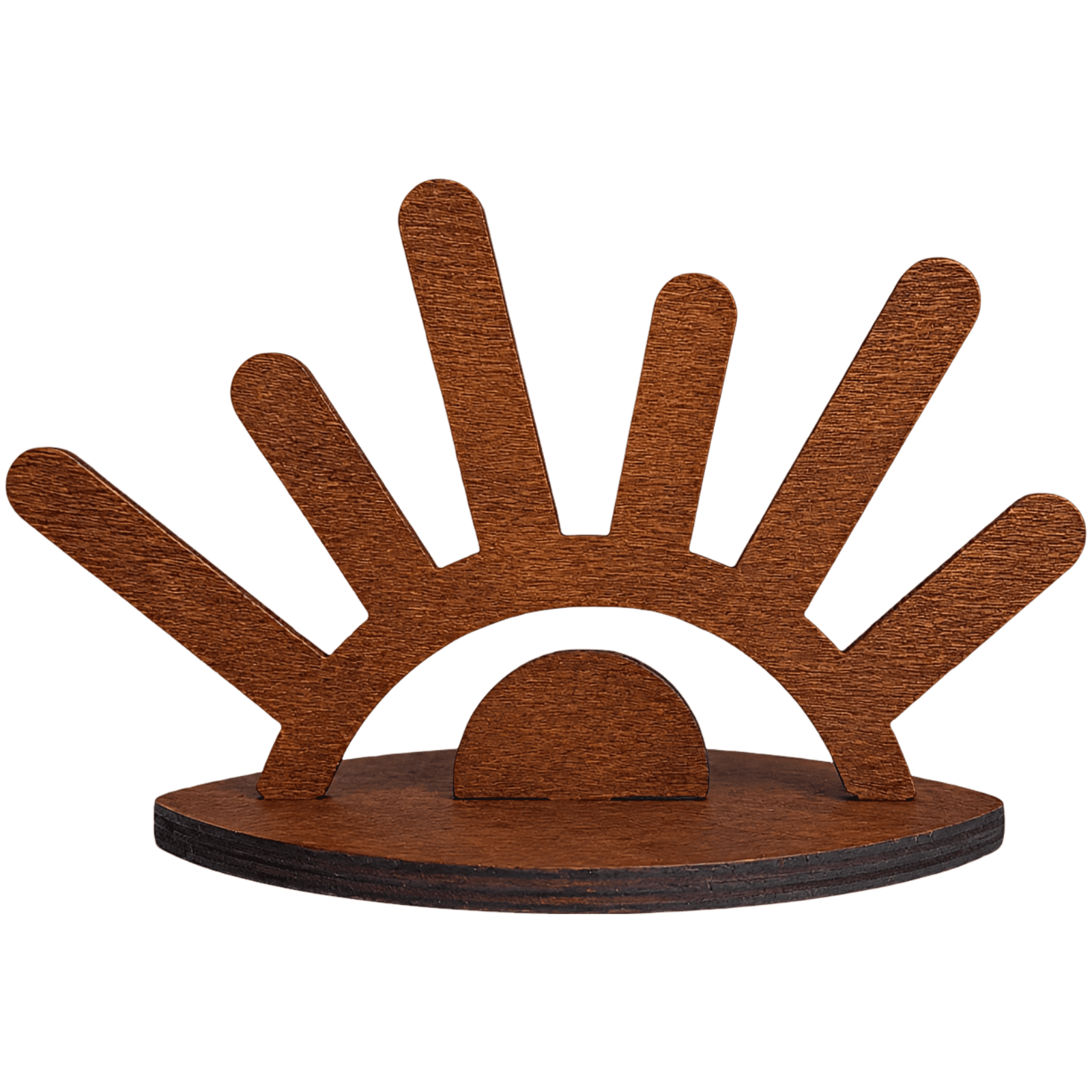 Abstract Eye Wooden Ring Holder & Jewelry Display Stand