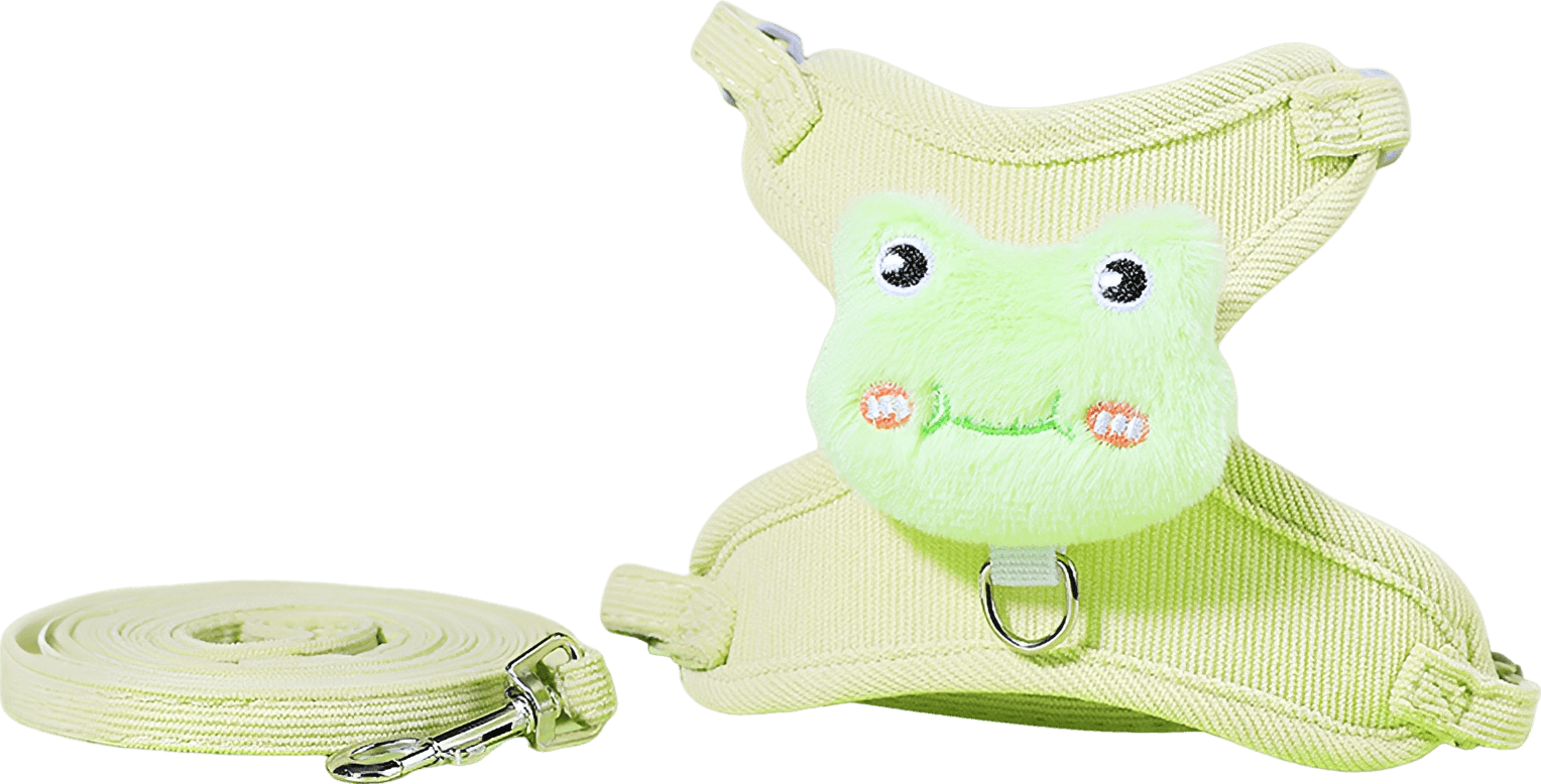 Toad-Style Corduroy Cat Harness & Leash Set