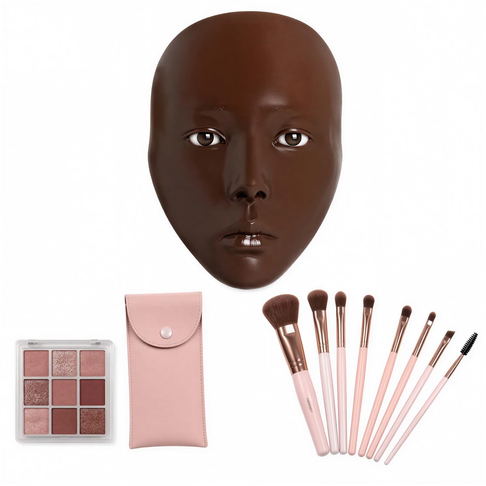 Silicone Makeup Practice Face Kit