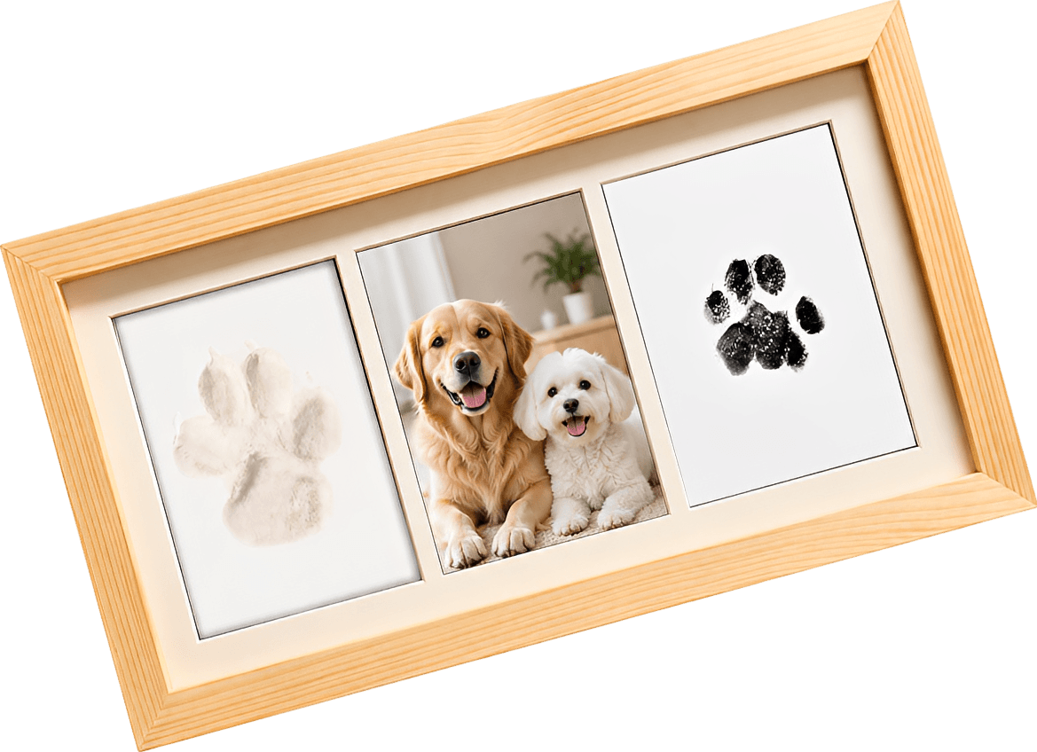 Paw Print Impression Memorial Frame Kit