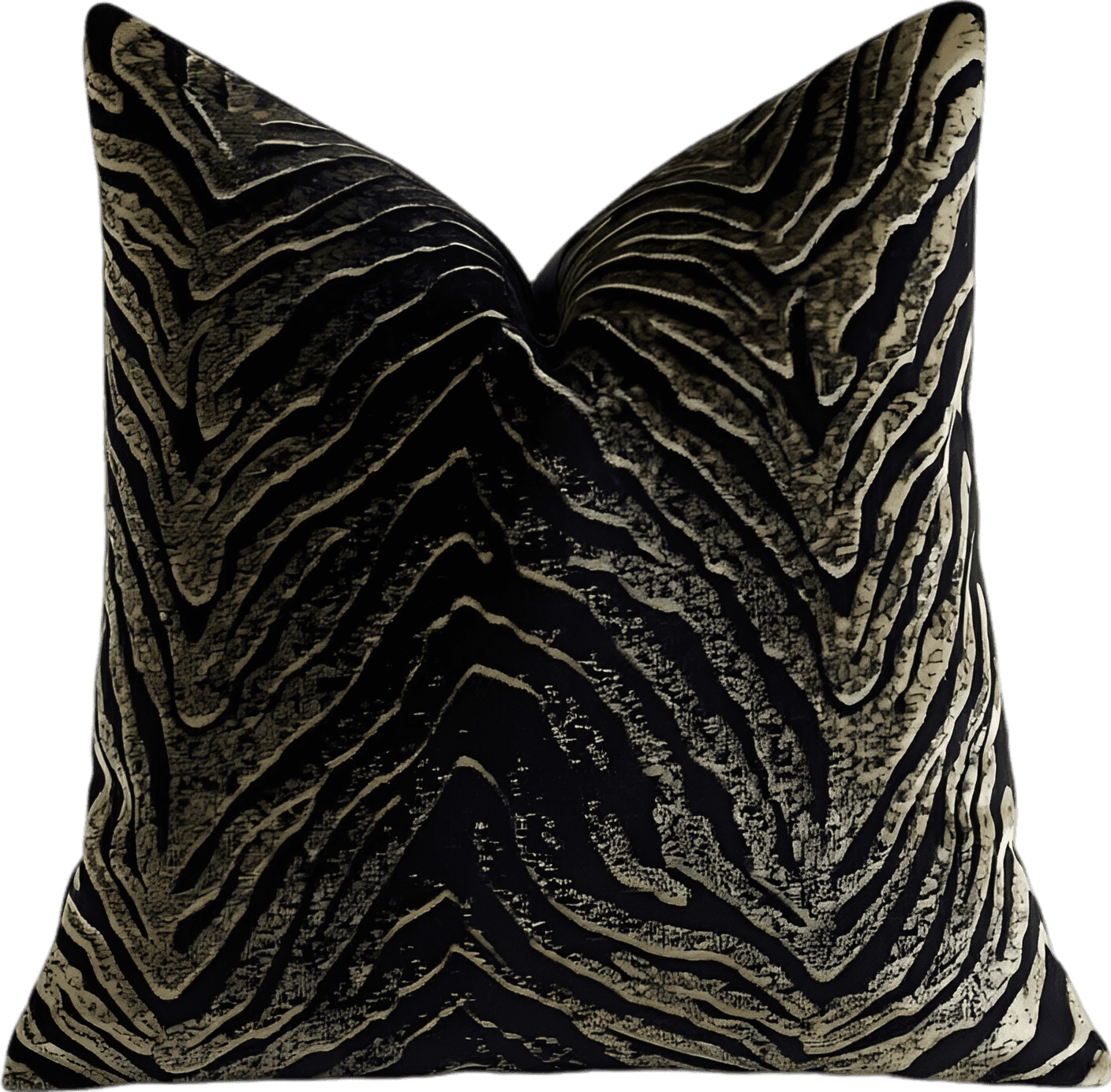 Elegant Zebra Print Pillow Cover