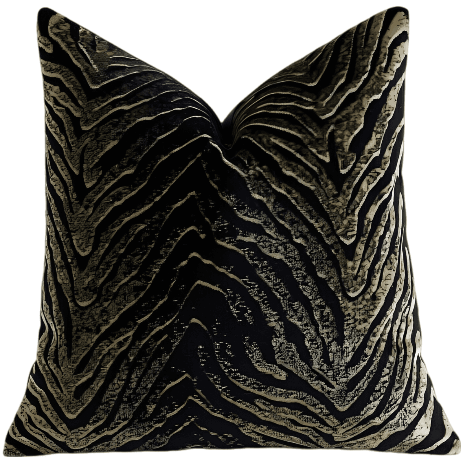Elegant Zebra Print Pillow Cover