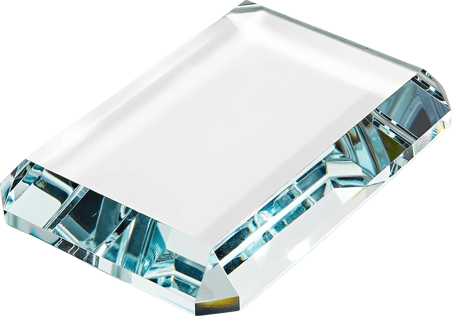 Clear K5 Crystal Paperweight Set