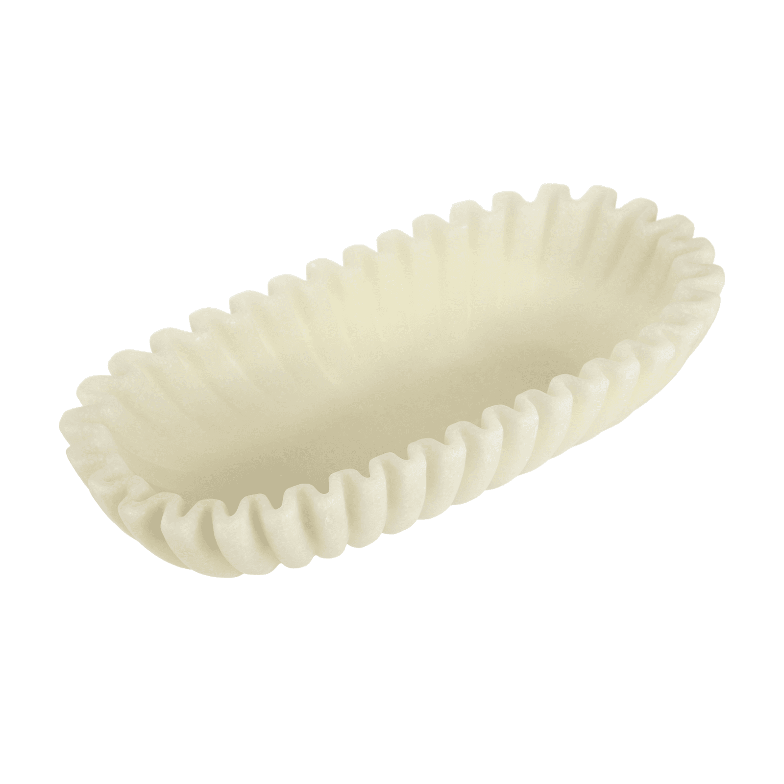 Modern Scalloped Decorative Bowl