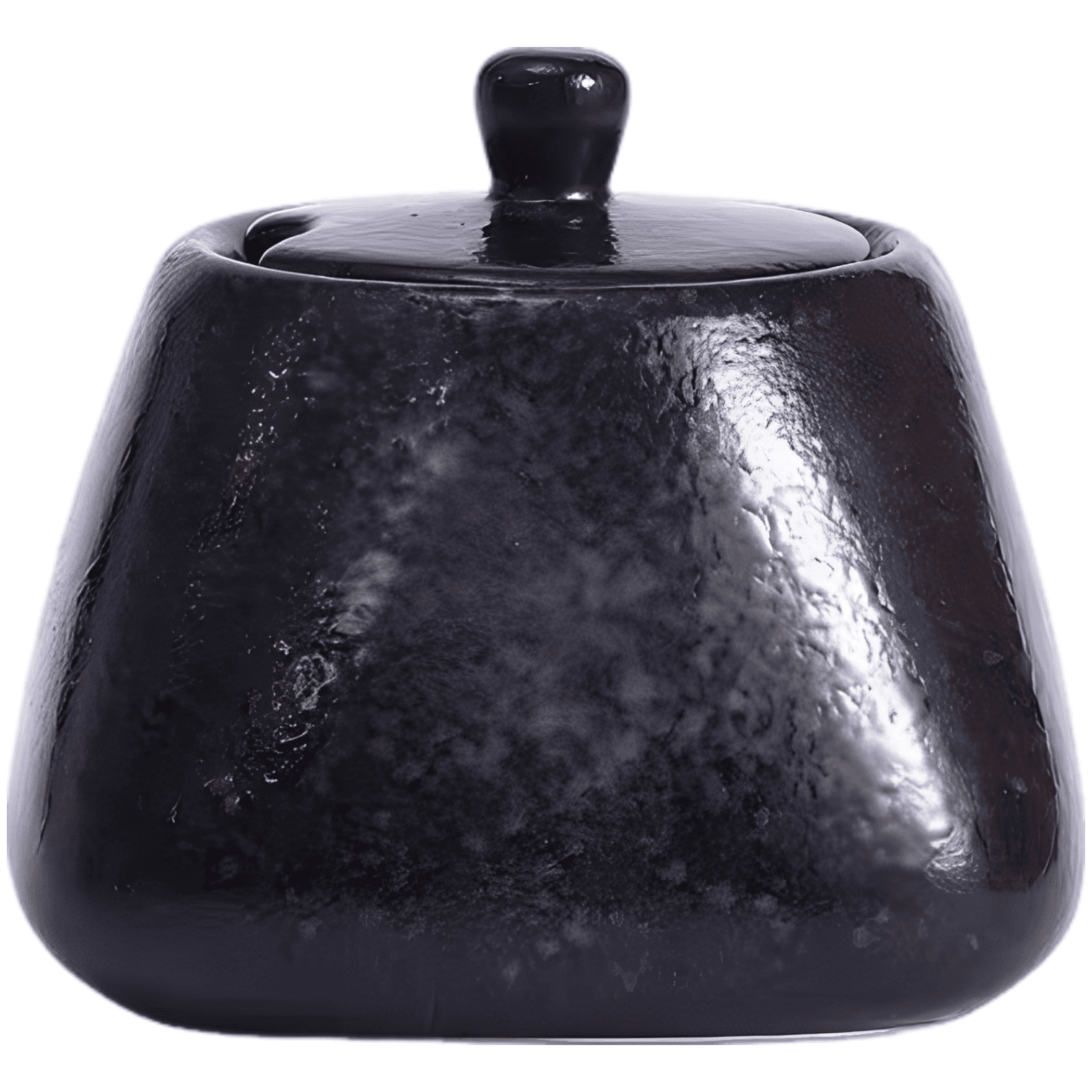 Matte Black Ceramic Salt Cellar