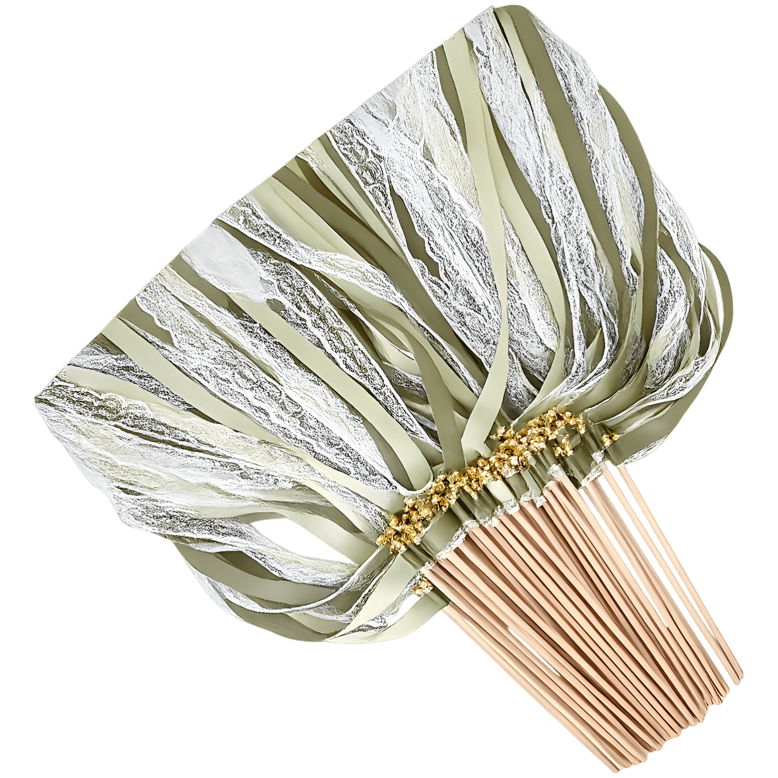 Elegant Lace Ribbon Wands with Bells