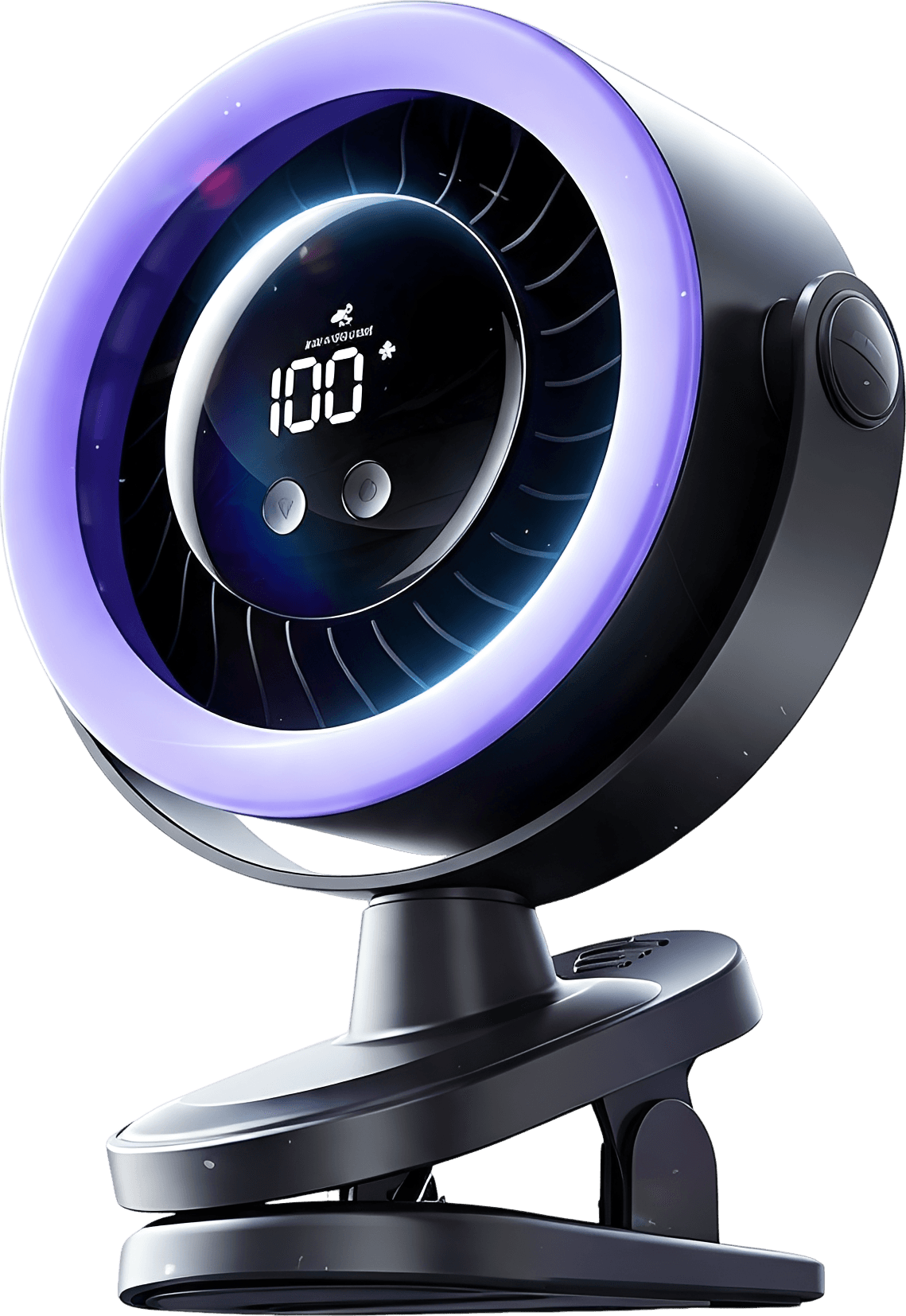 Rechargeable 3-in-1 Clip-on Fan with 100-Speed Control