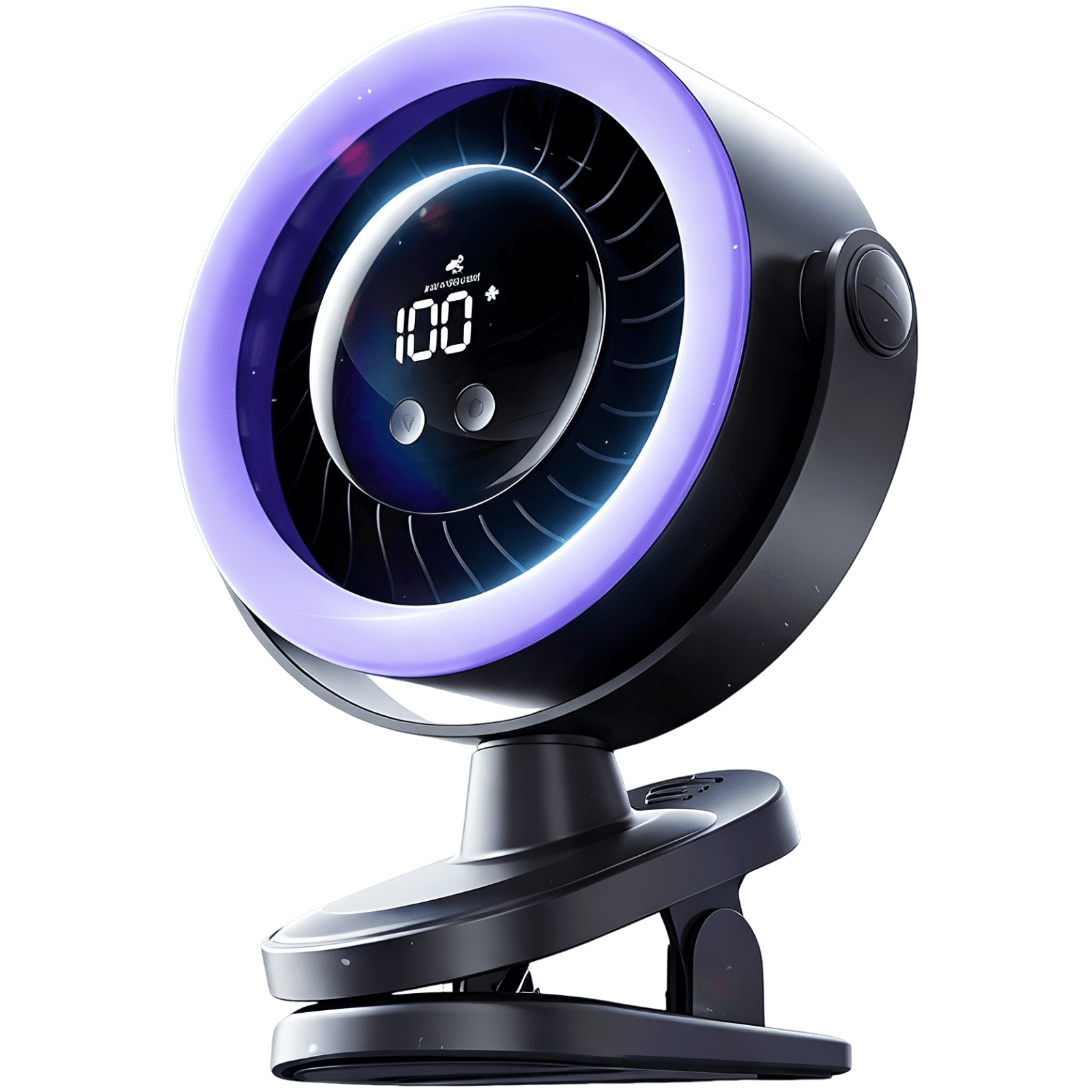 Rechargeable 3-in-1 Clip-on Fan with 100-Speed Control
