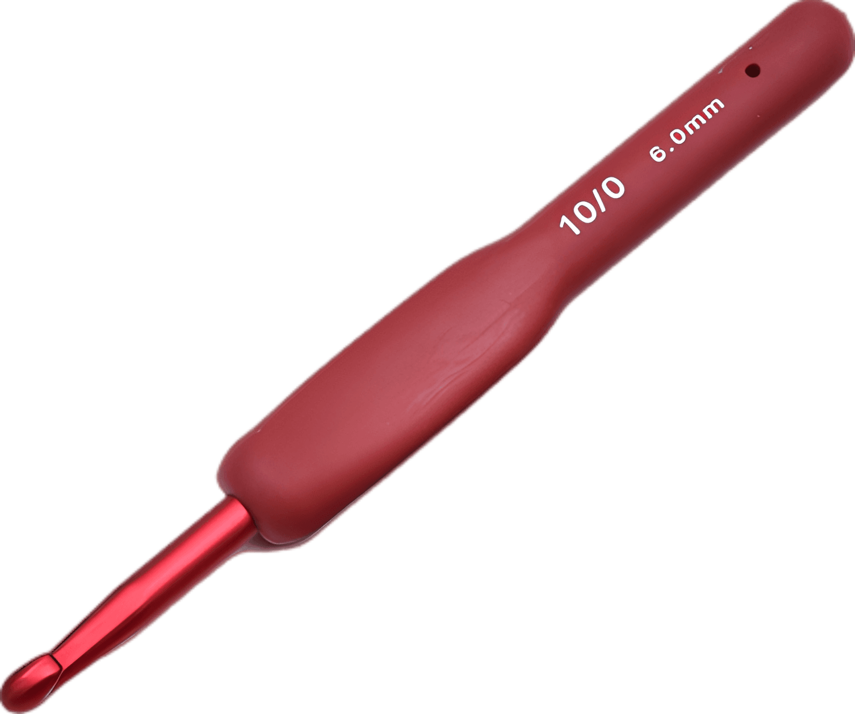 Ergonomic Red Crochet Hook