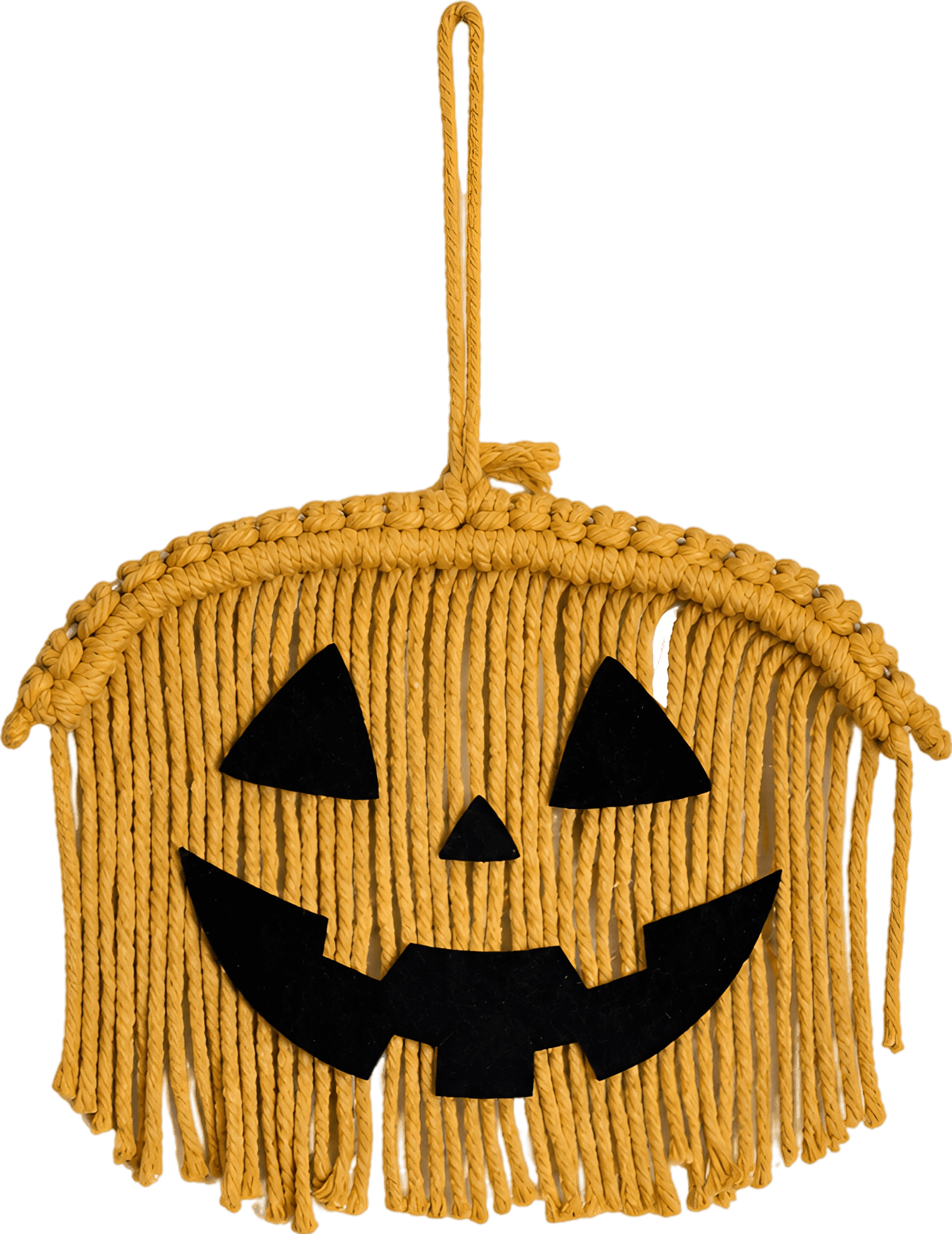 Hand-Woven Halloween Pumpkin Decor