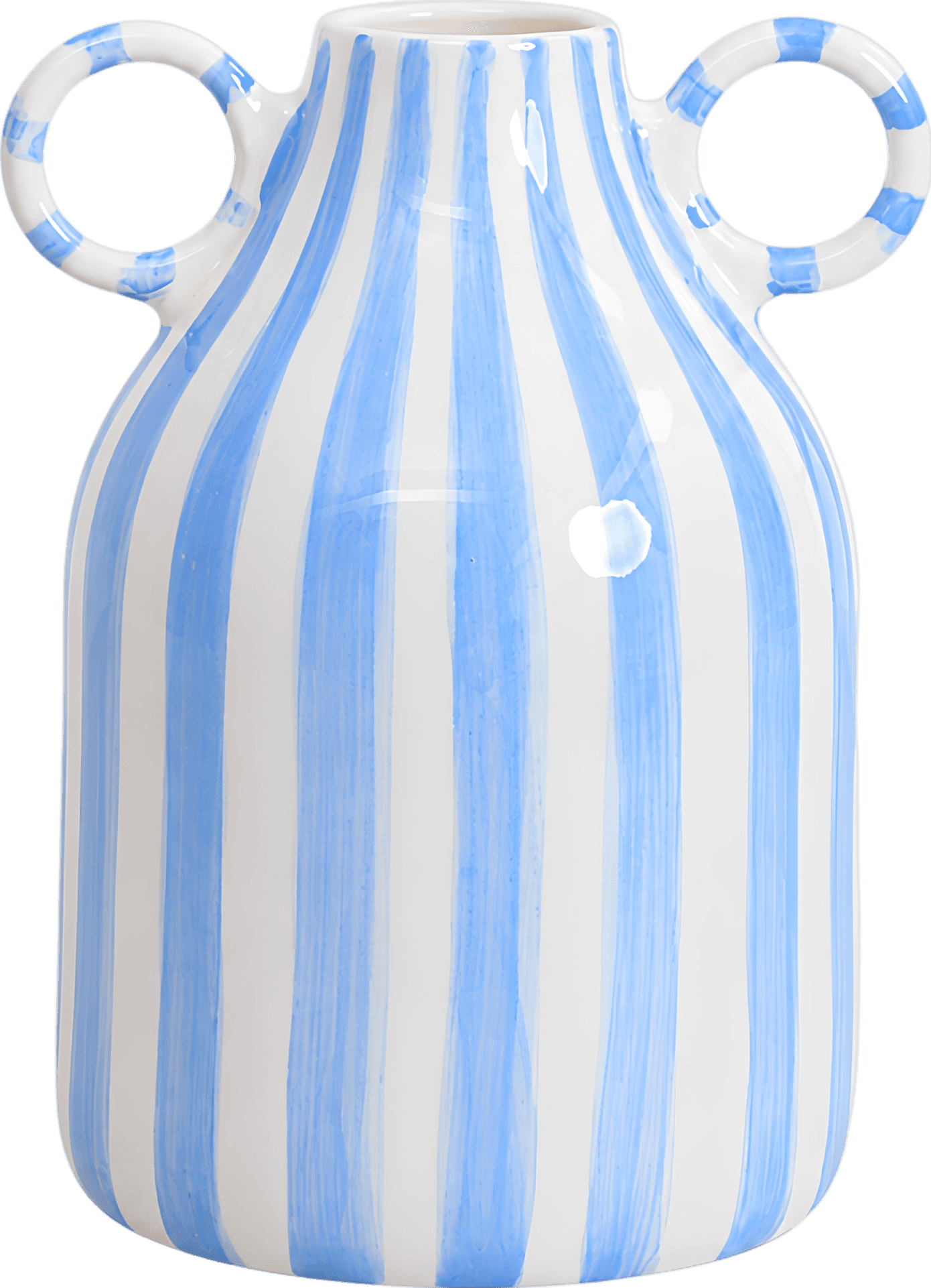 Nordic Striped Ceramic Vase