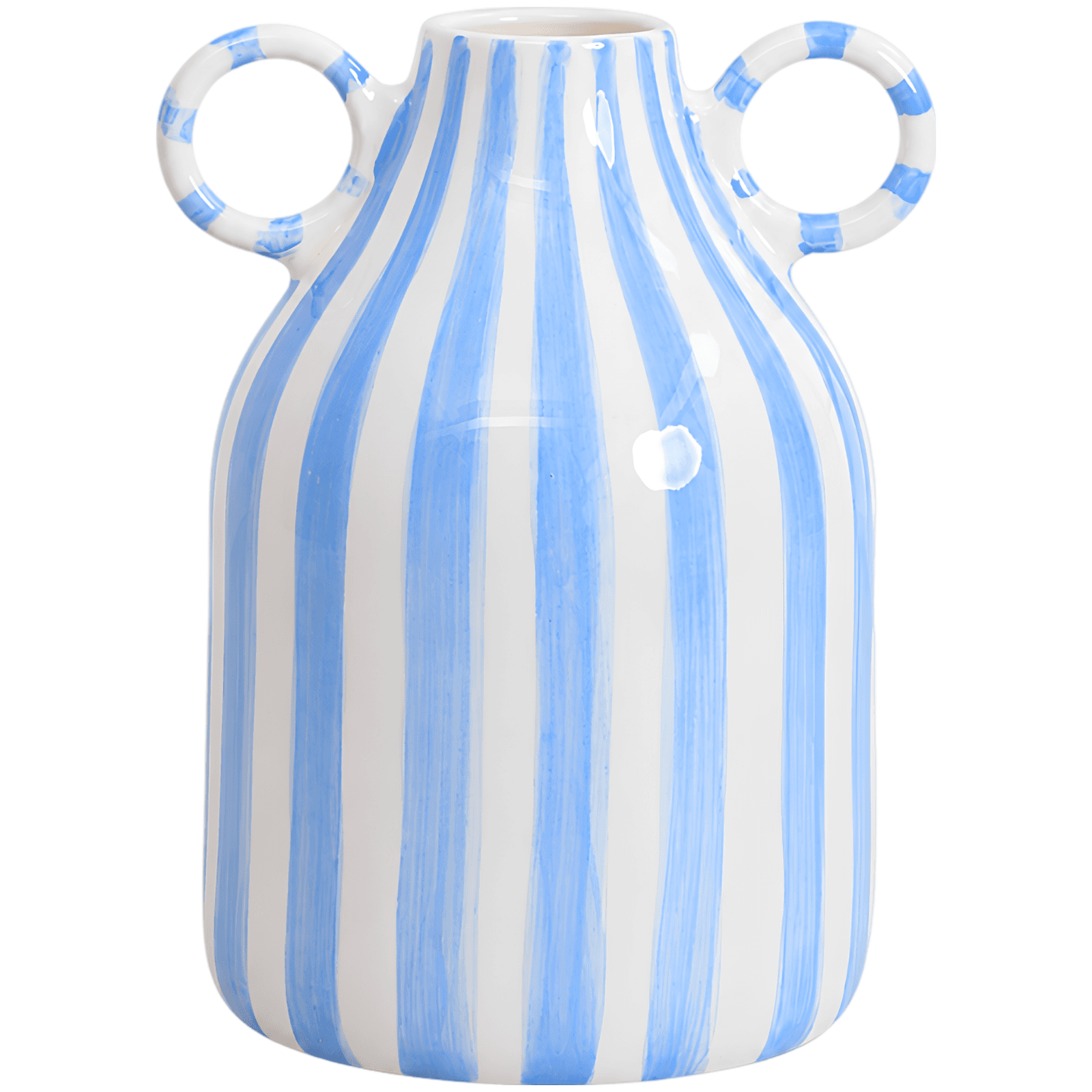 Nordic Striped Ceramic Vase