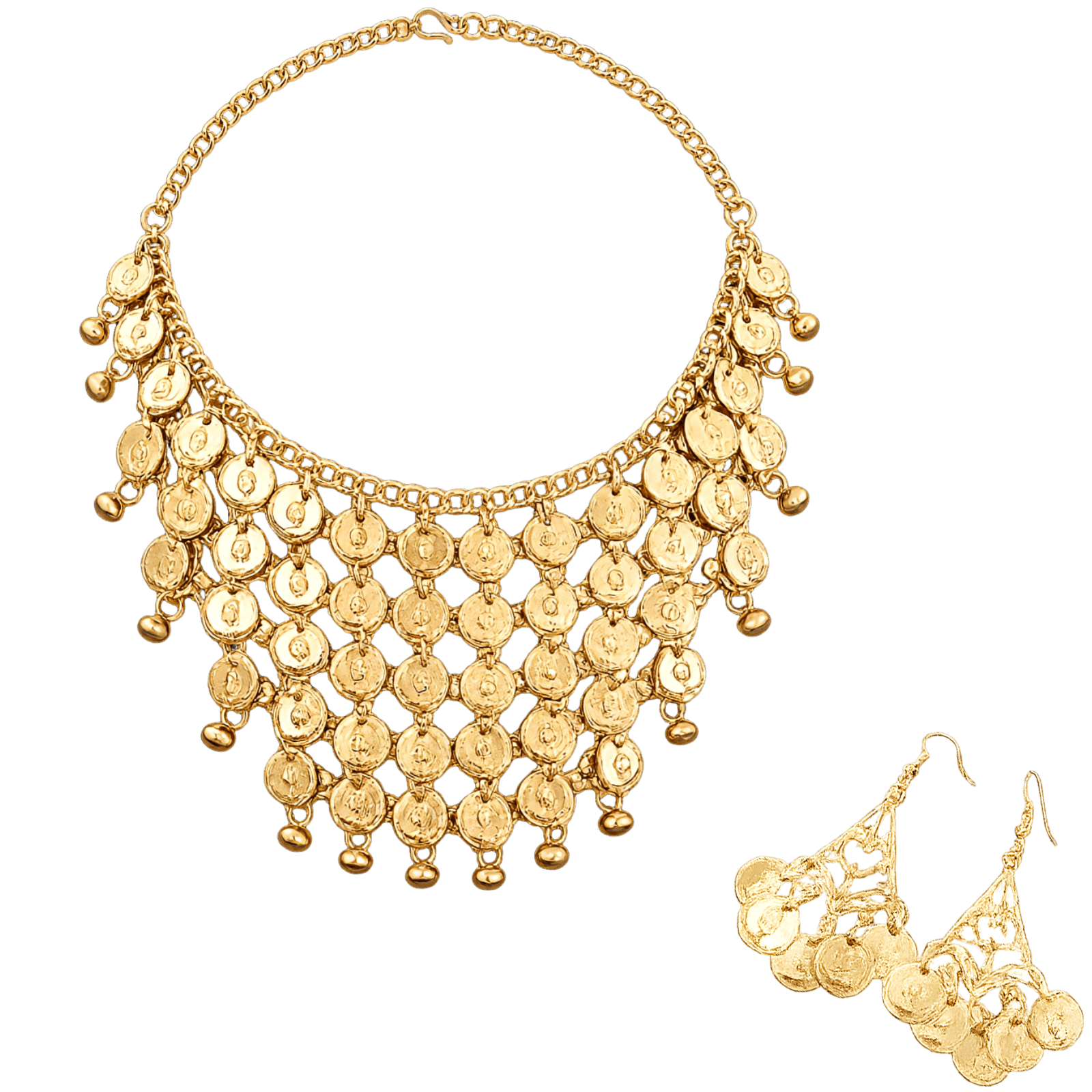 Exotic Bohemian Coin Jewelry Set