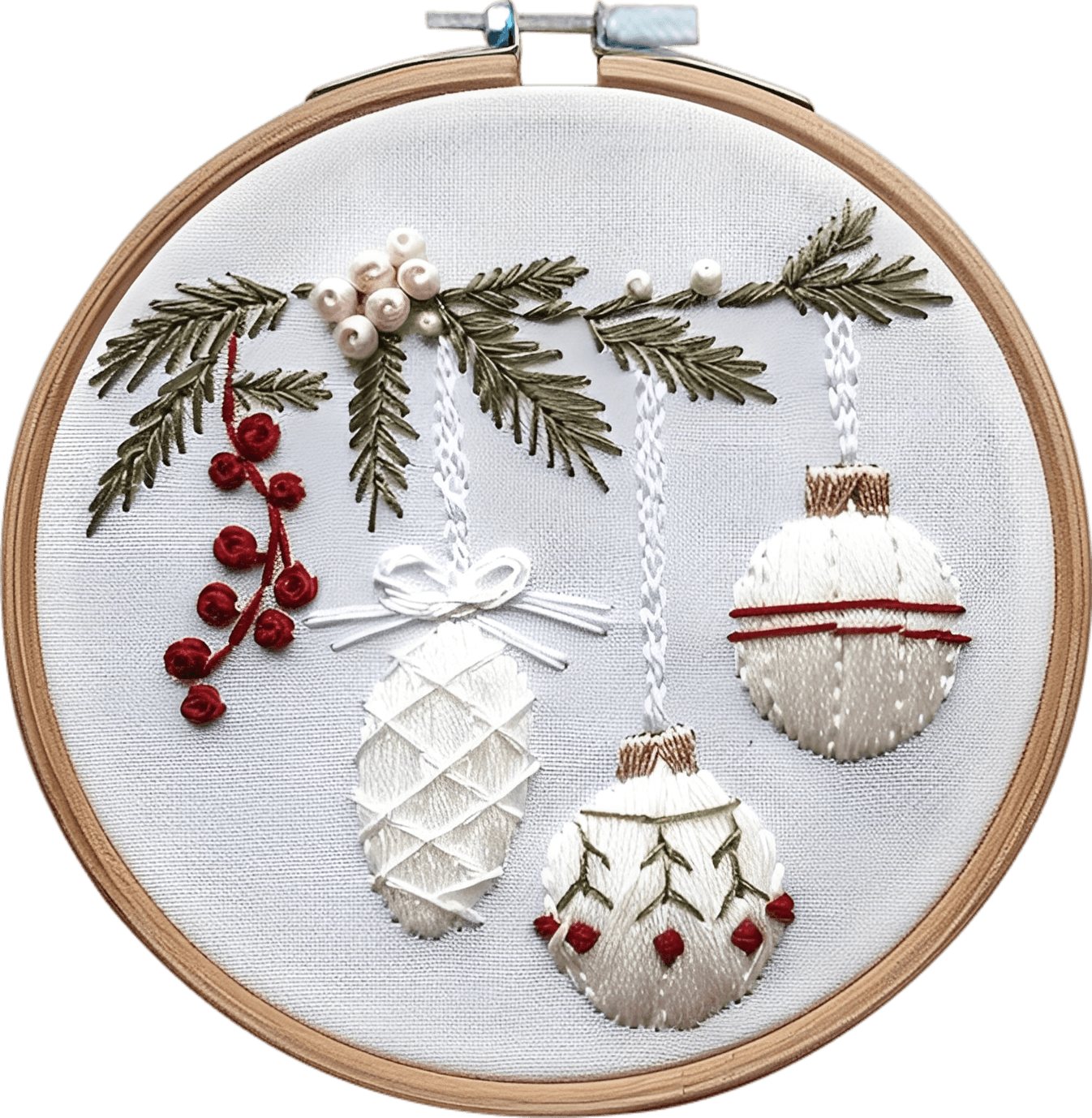 7 Pcs Christmas Embroidery Kit