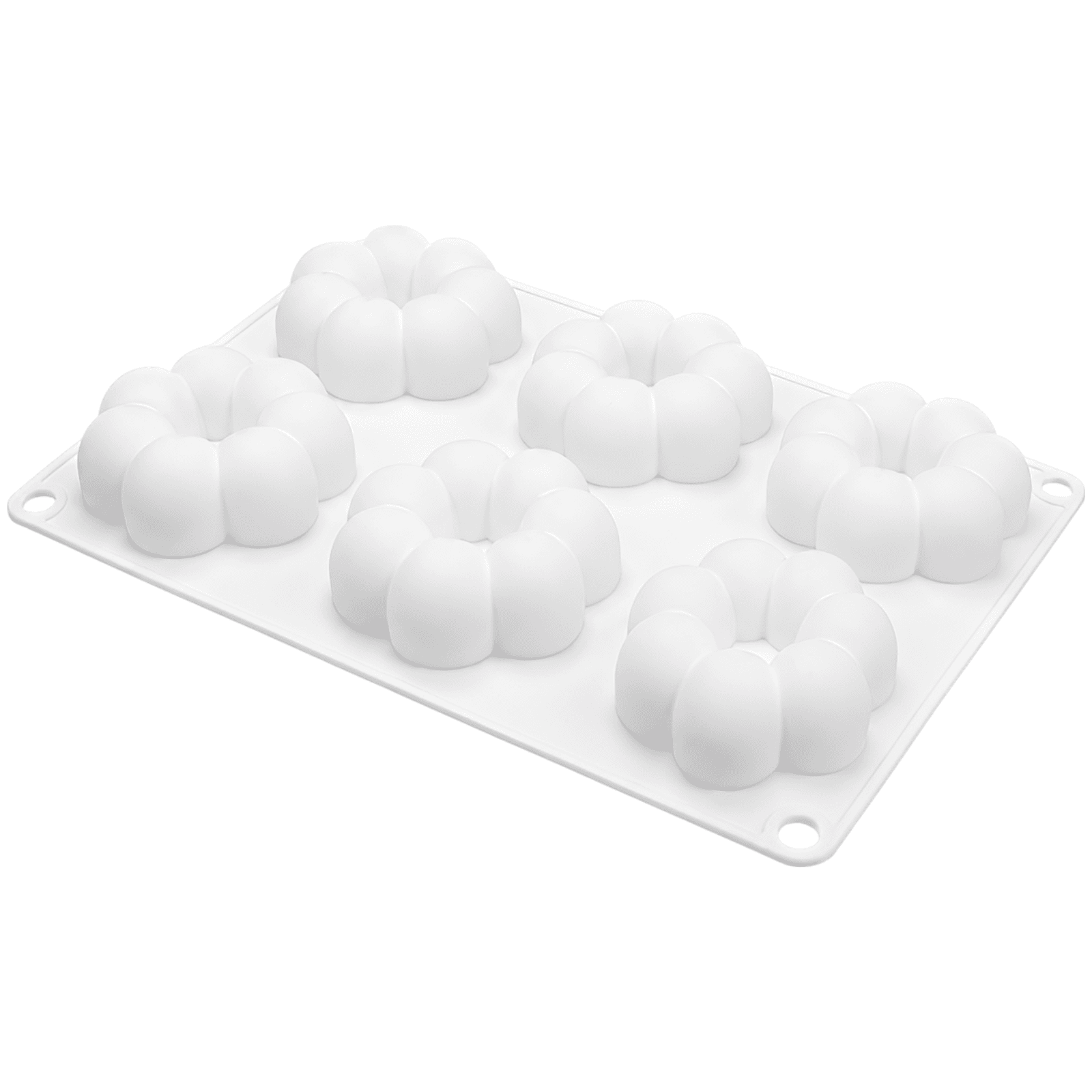 6-Cavity Flower Silicone Donut Molds