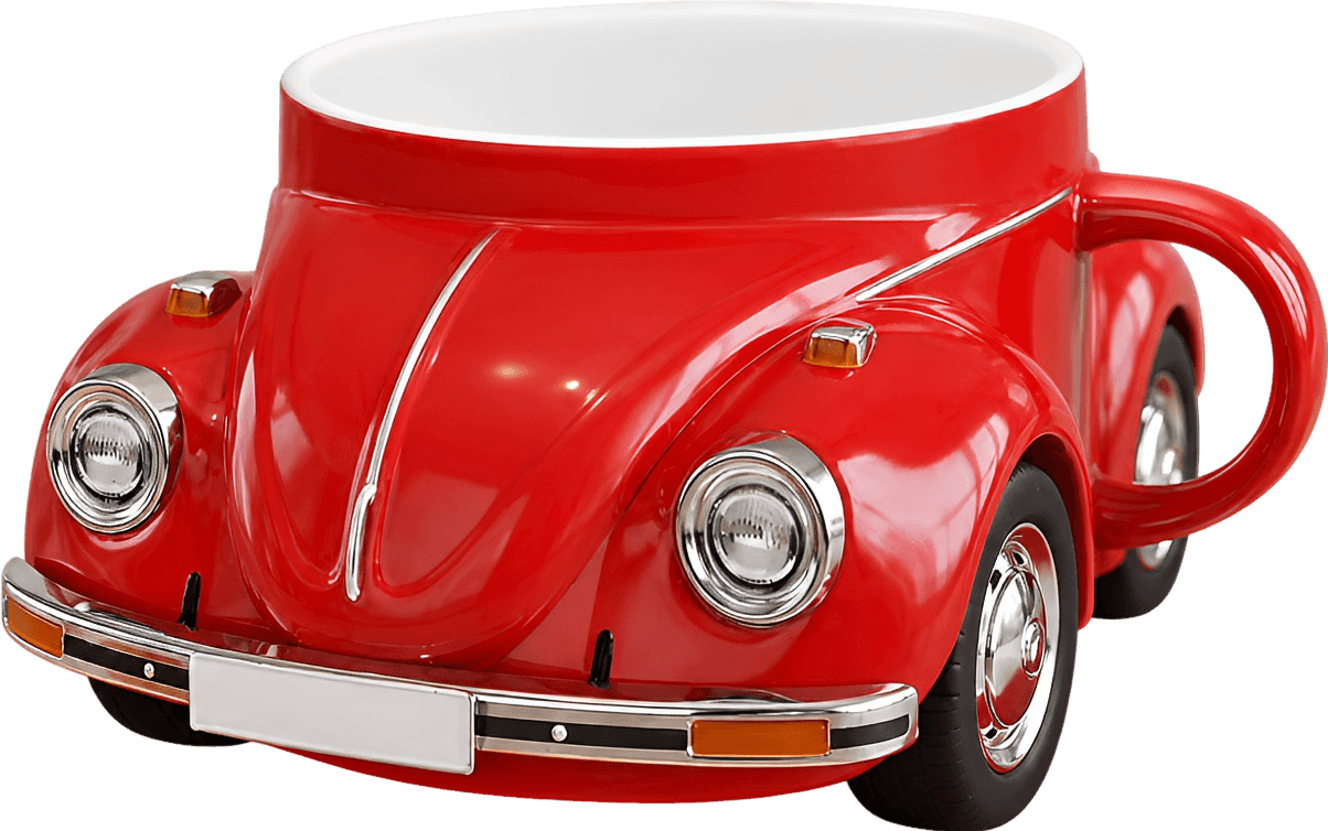 Beetle Shaped Coffee Mug