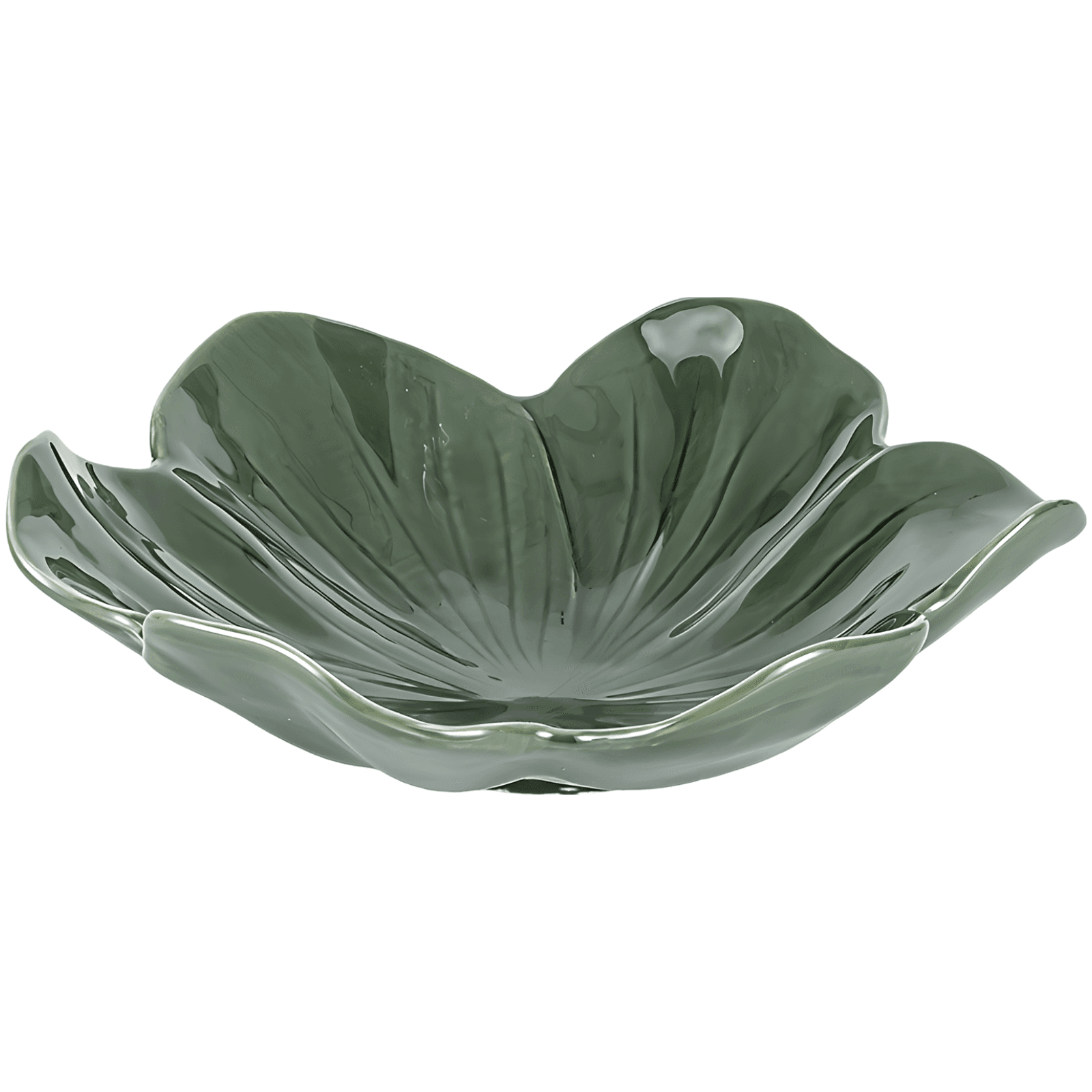 Liling Ceramic Cabbage Leaf Plate