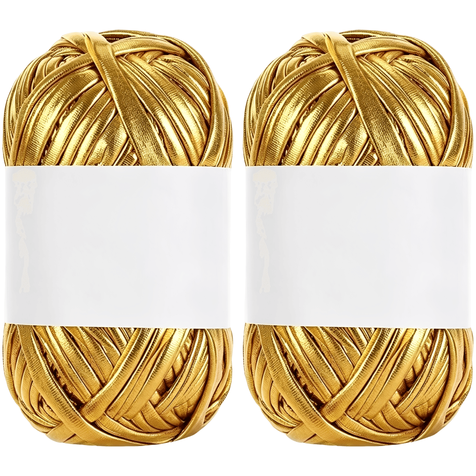 Premium Gold Metallic T-Shirt Yarn Set
