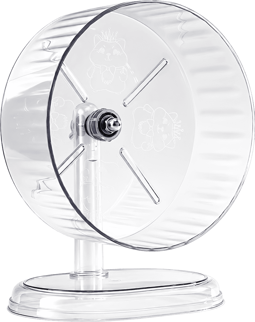 Silent Hamster Running Wheel with Stable Stand