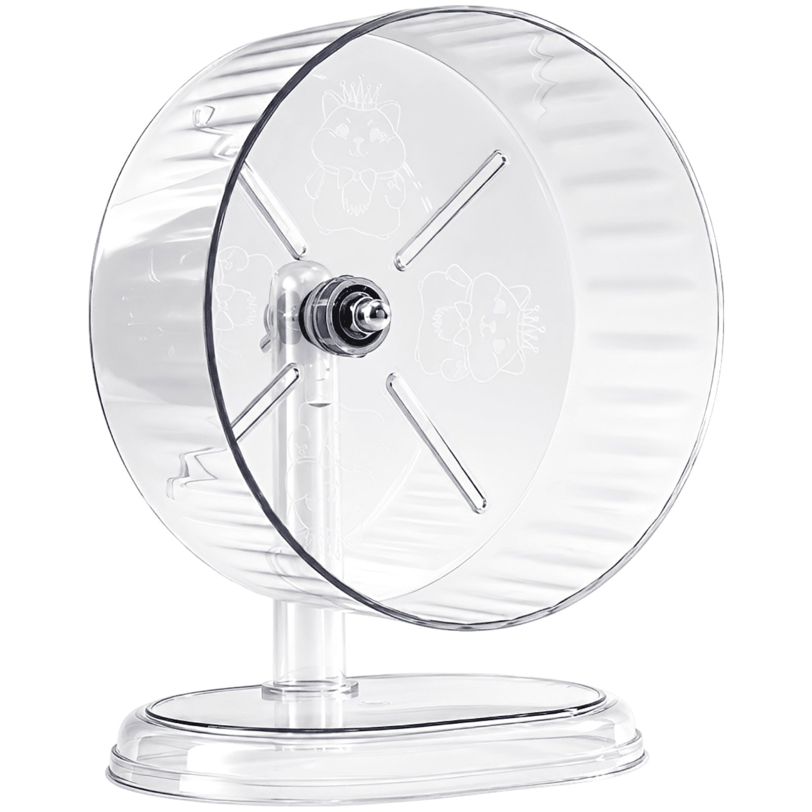 Silent Hamster Running Wheel with Stable Stand
