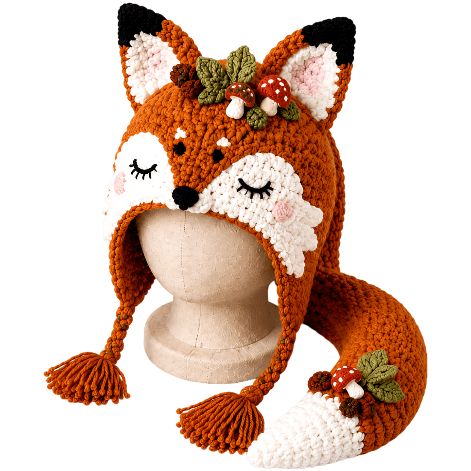 DIY Fox Hood Crochet Kit