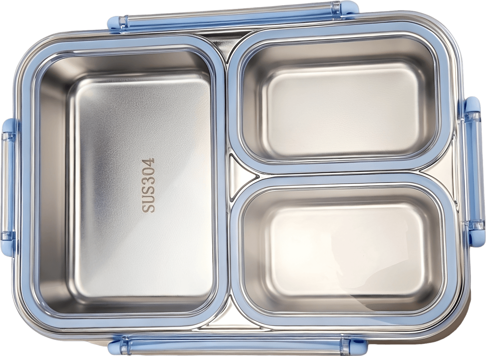 Premium 3-Compartment Stainless Steel Bento Box