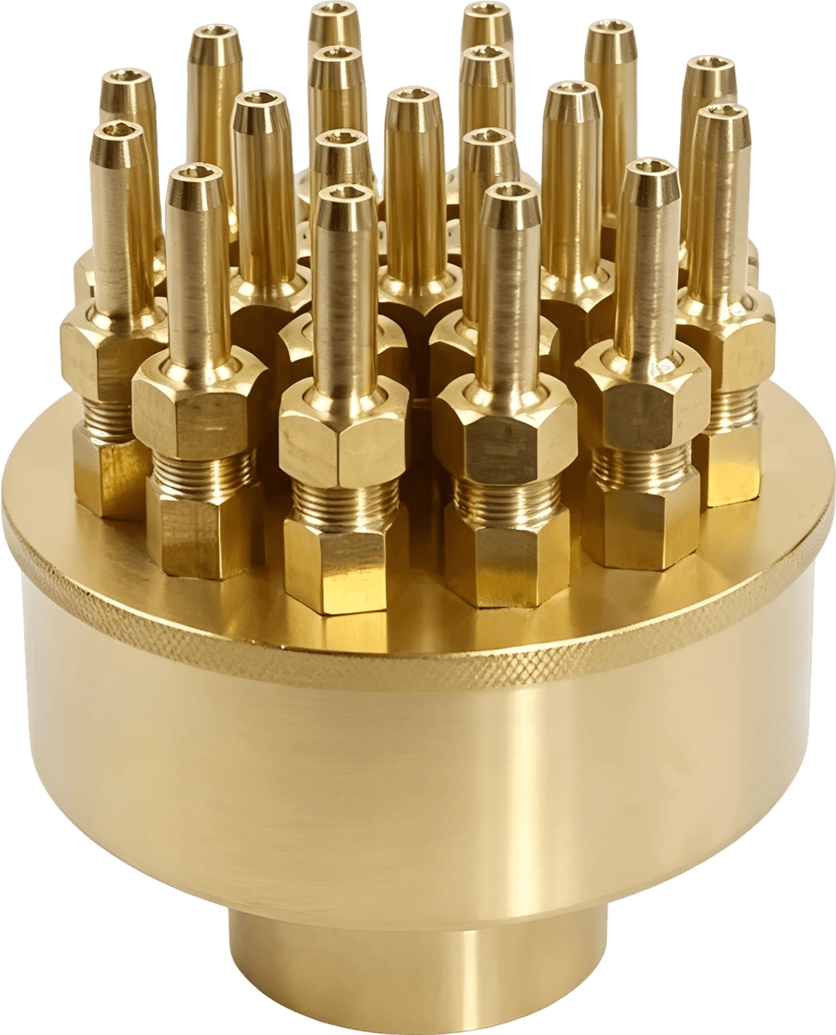 1.5" Brass Adjustable 3-Tier Fountain Nozzle