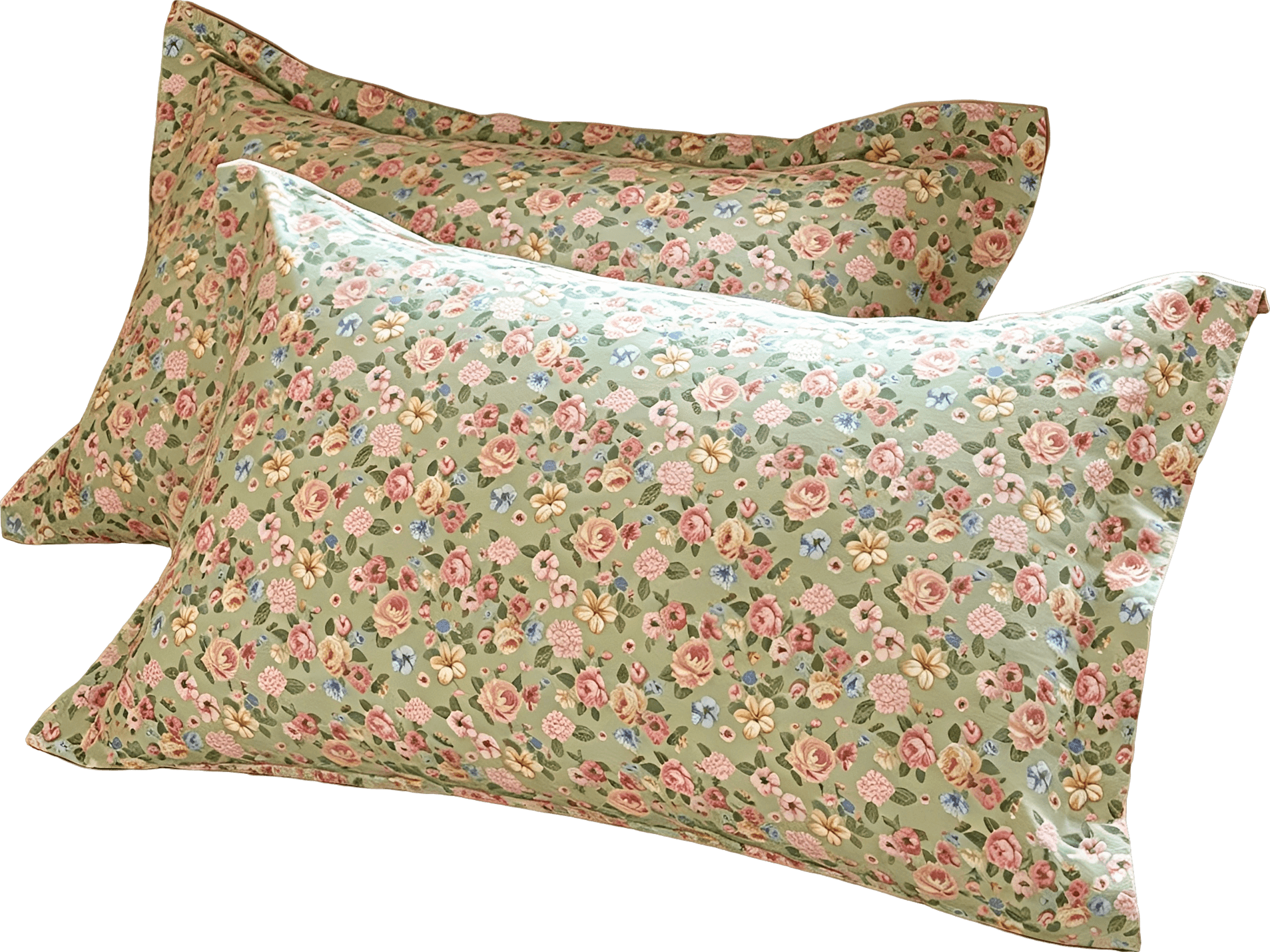 Cotton Floral Print Pillowcases