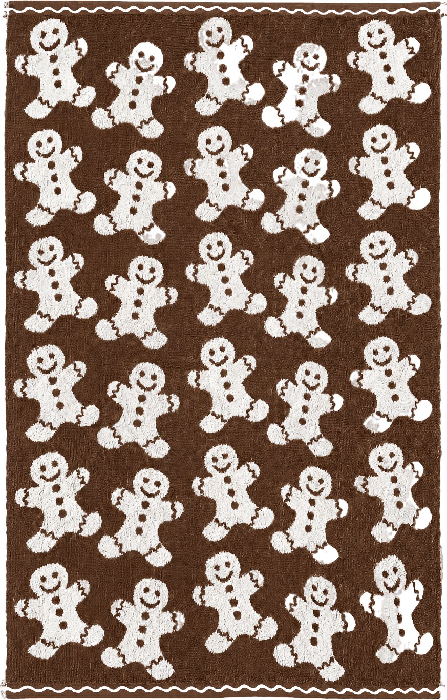 Cozy Christmas Gingerbread Hand Towels