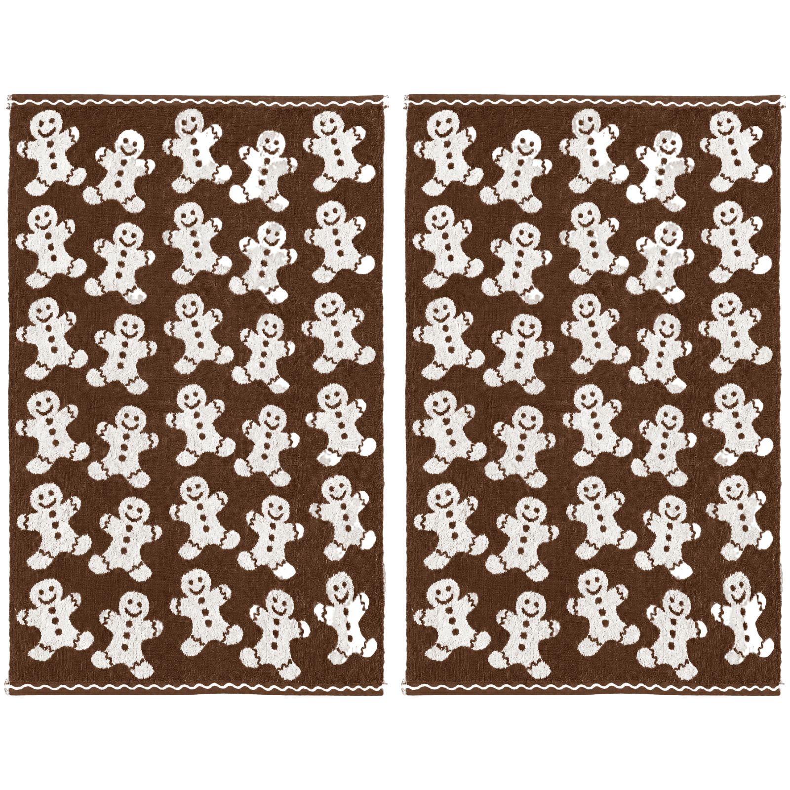 Cozy Christmas Gingerbread Hand Towels