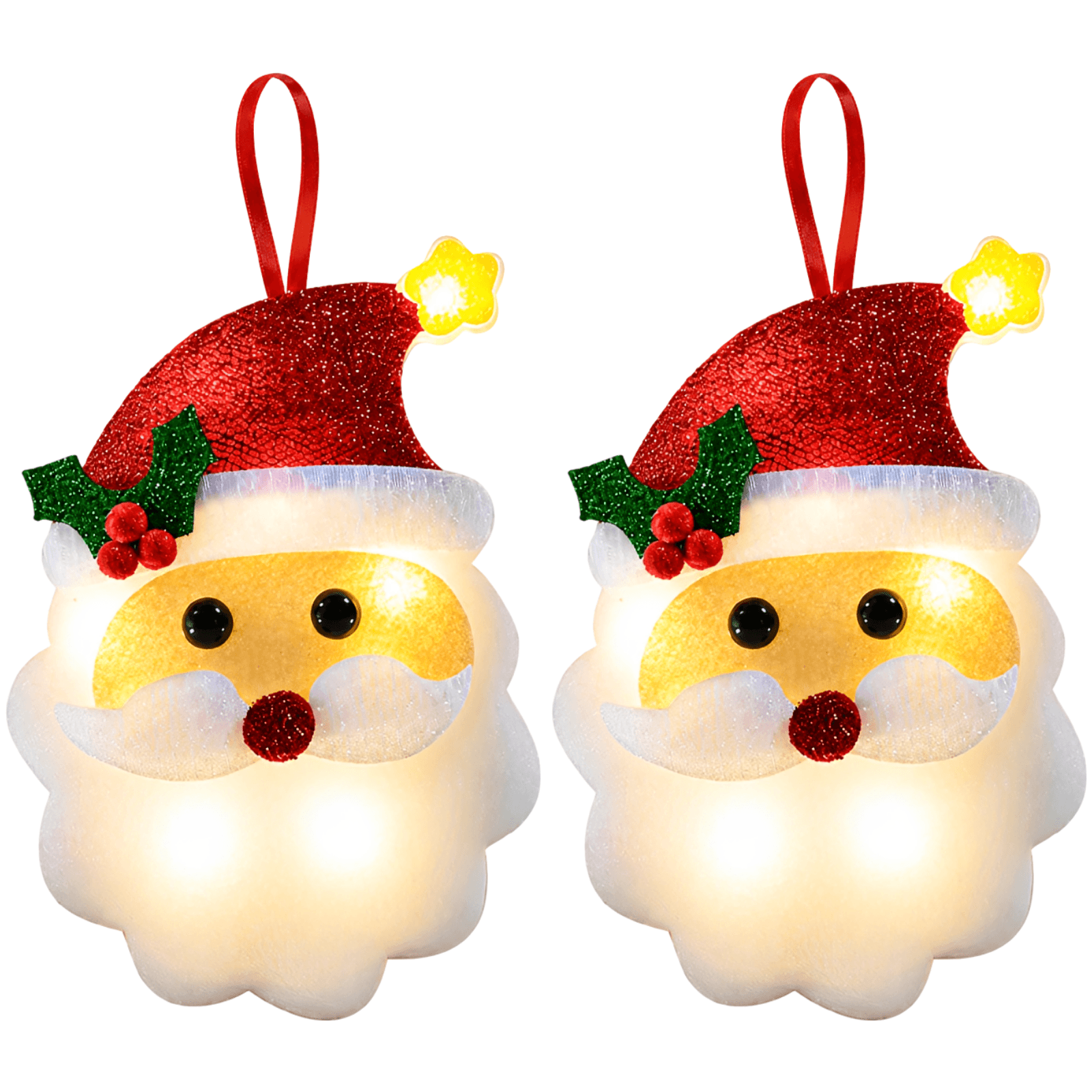 Glowing Santa Decoration