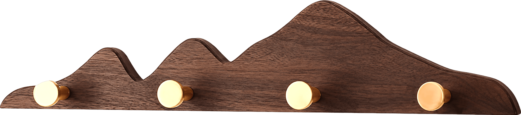 Modern Mountain Wooden Wall Hook Rack