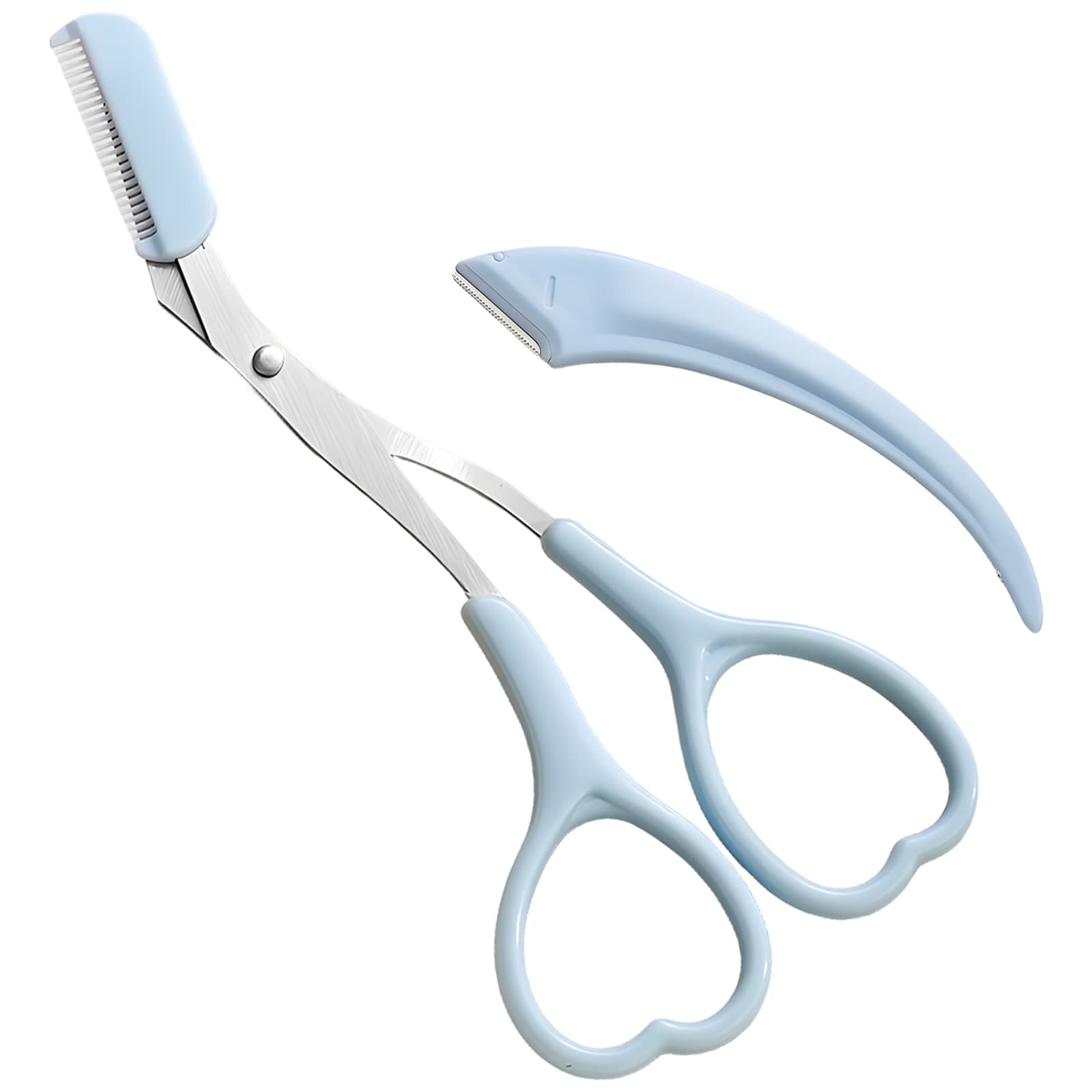 2-Piece Eyebrow Trimmer & Scissor Set