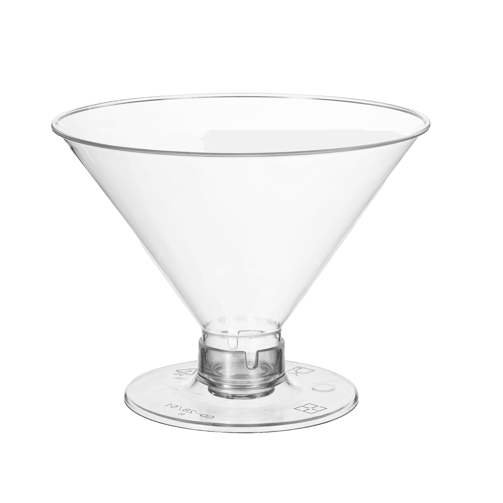 Premium Plastic Martini Glasses Set