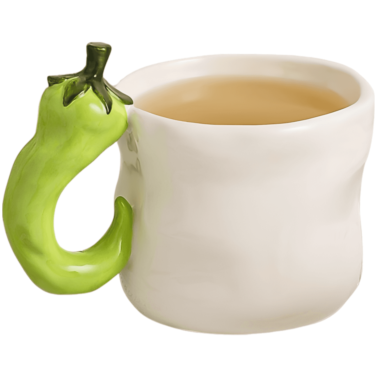 Green Chili Pepper Ceramic Mug