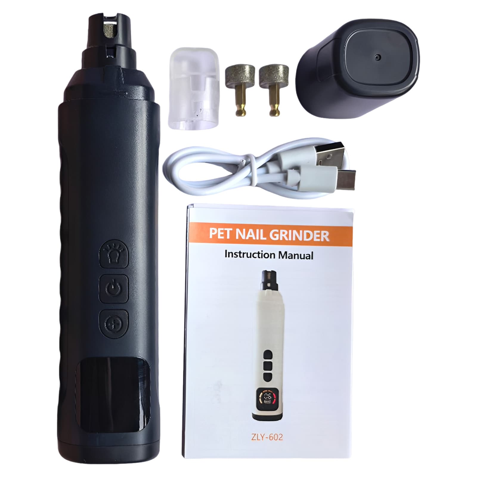 Professional Electric Dog Nail Grinder with LCD & Dual LED