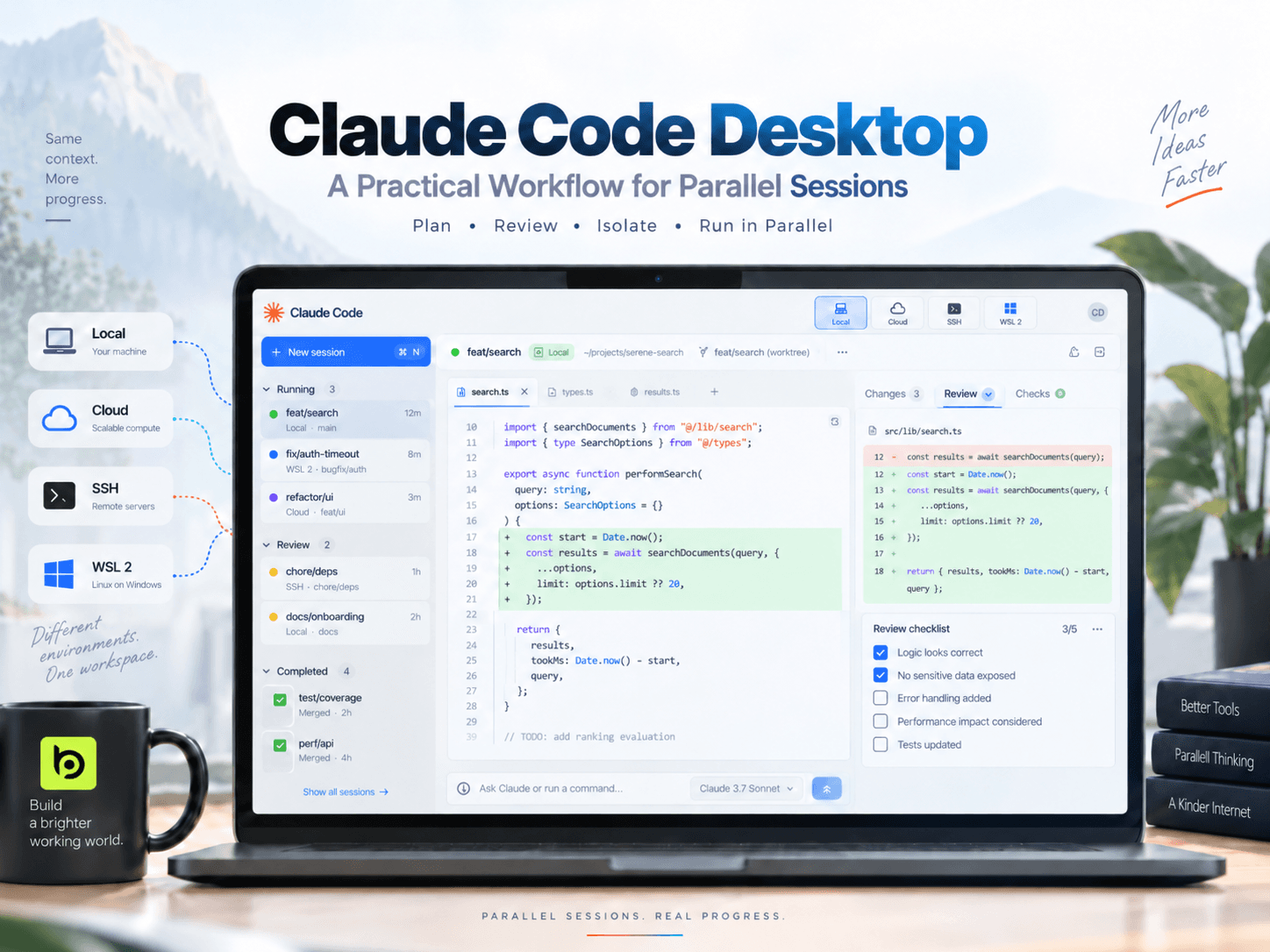 Claude Code Desktop Guide: A Practical Workflow for Parallel Sessions