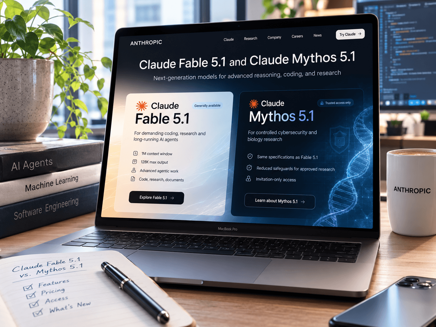 Claude Fable 5.1 vs. Mythos 5.1: What’s New, Pricing, Availability, and Key Differences