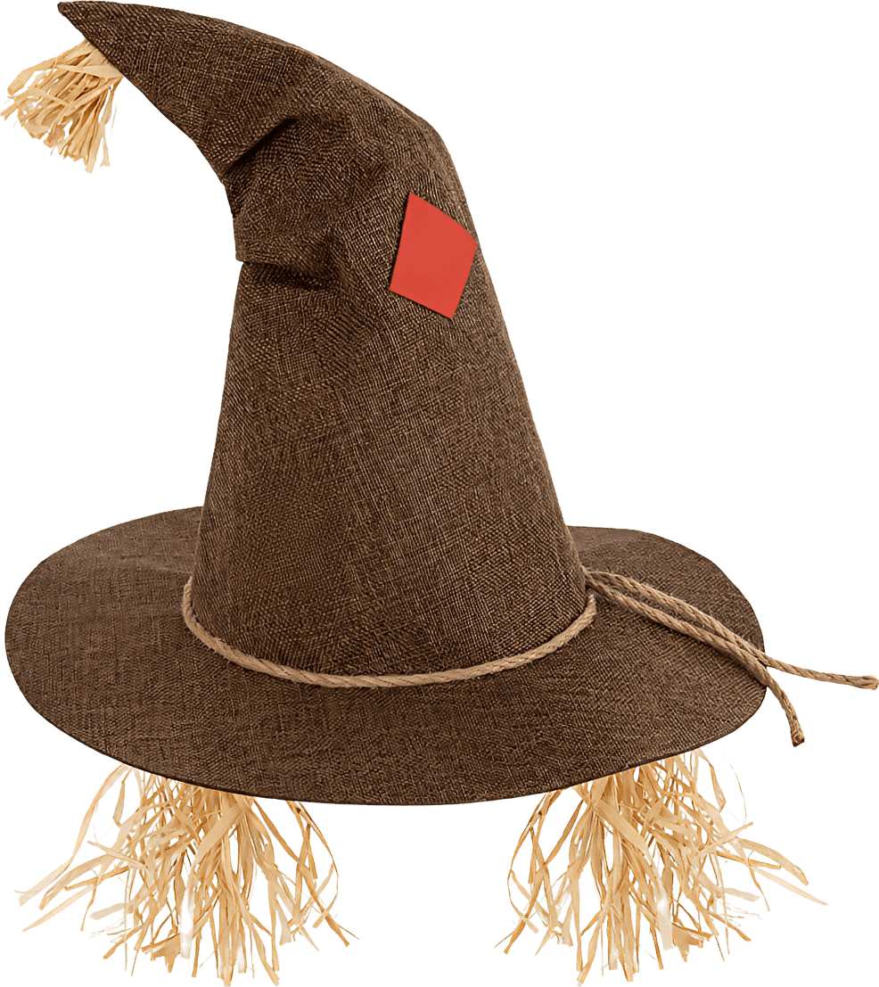 Rustic Scarecrow Witch Hat