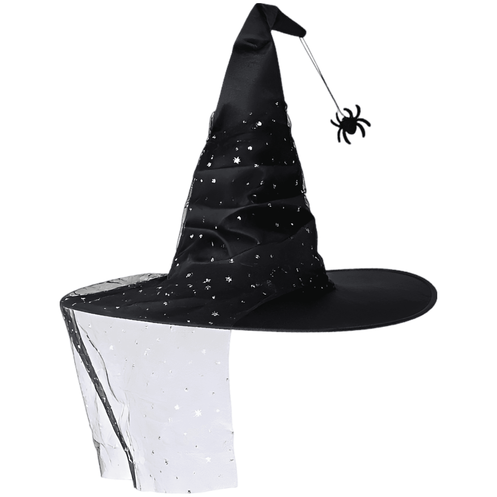 Gothic Ruched Witch Hat